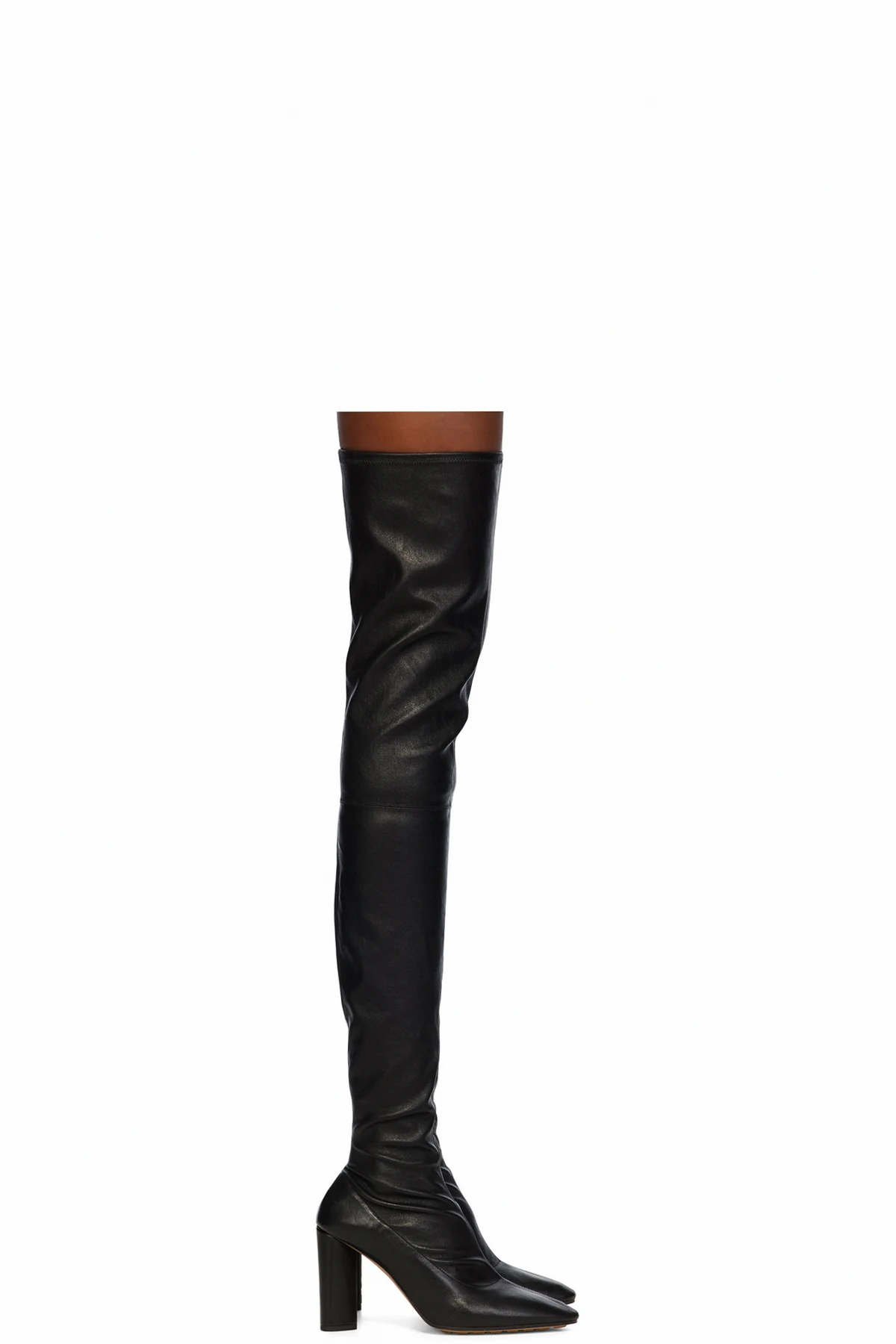 Black Tripod Over-The-Knee Boots
