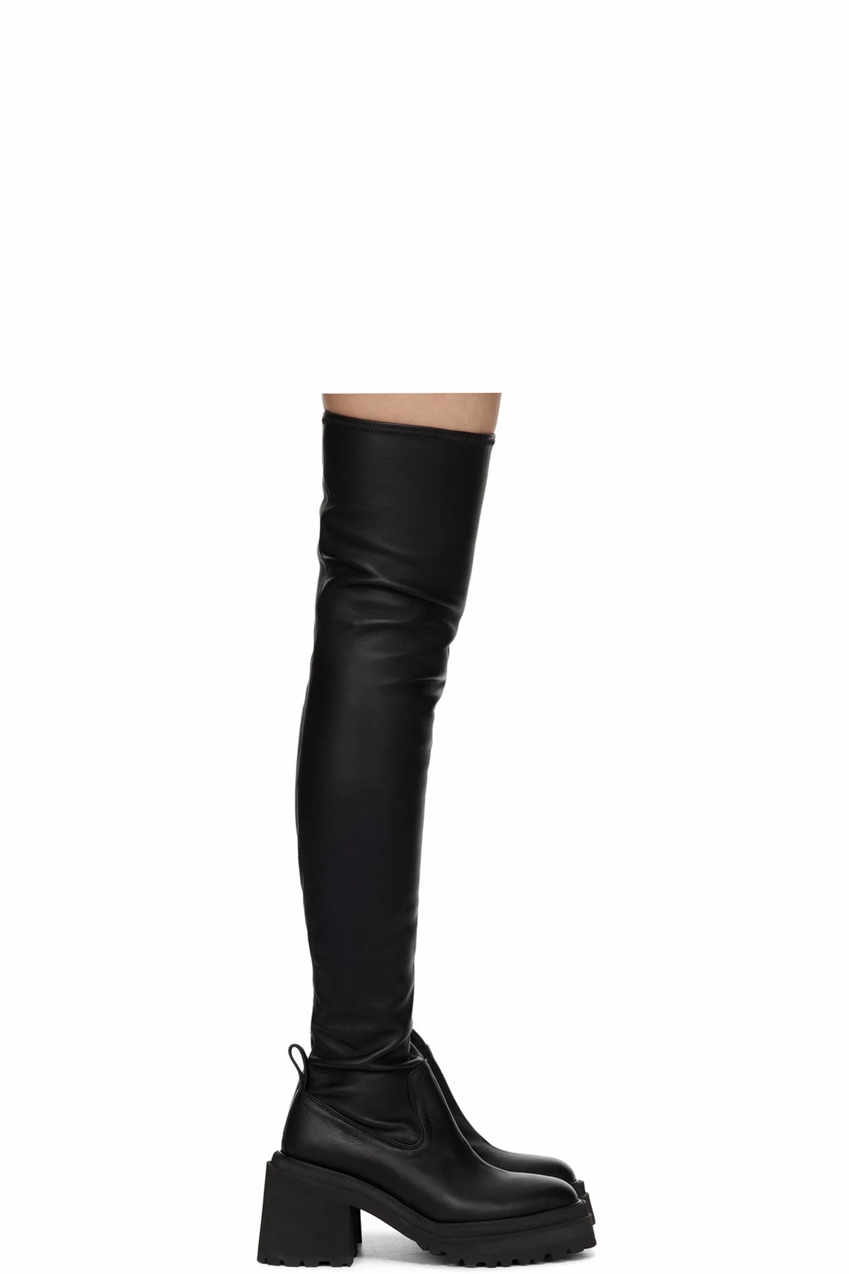 Black Leather Tall Boots