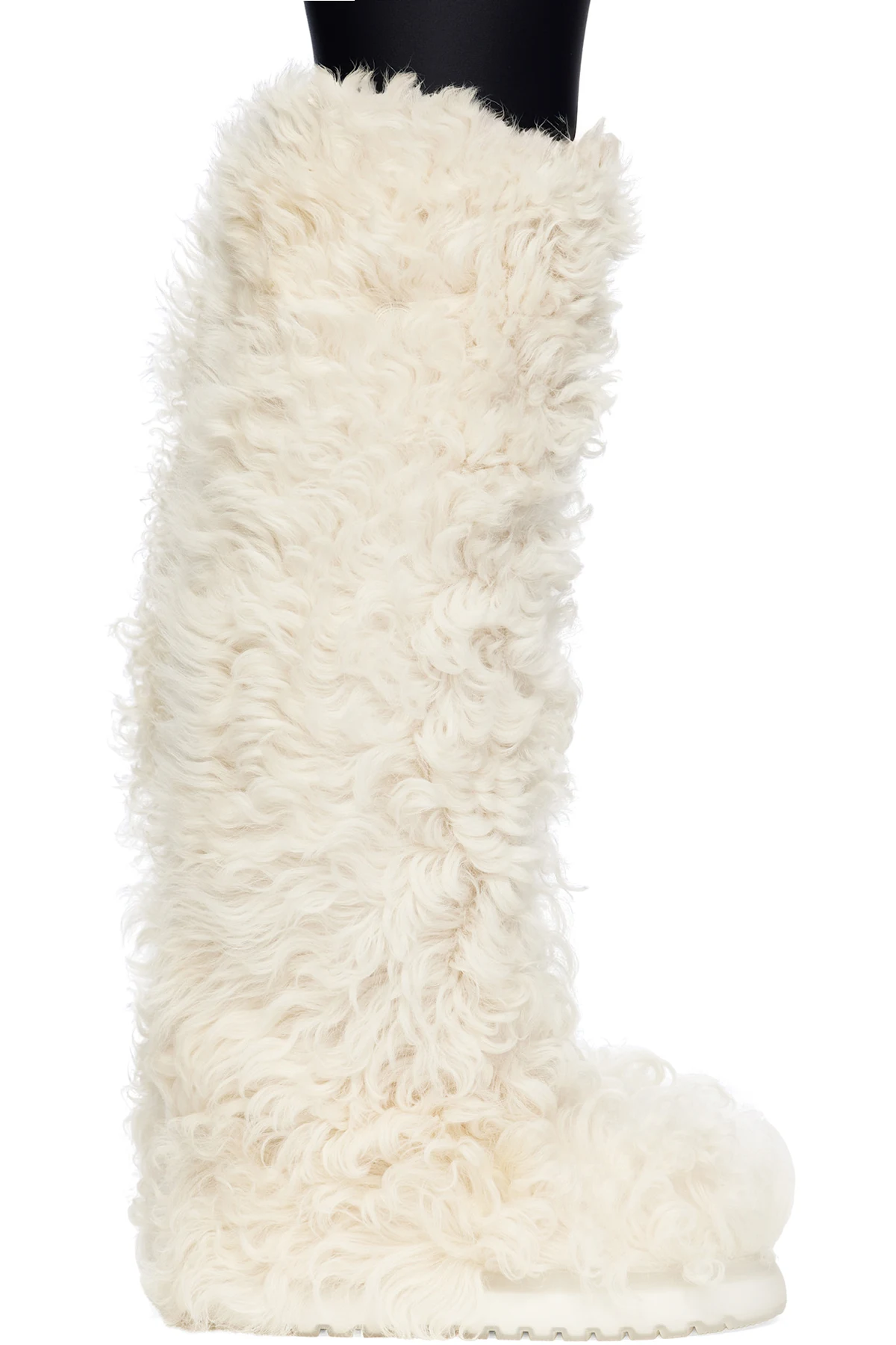 White Beverly High Shearling Tall Boots