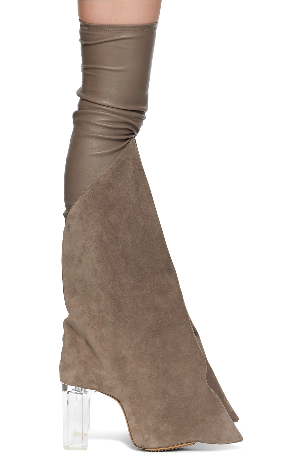 Gray Hollywood Taco Kiss Tall Boots