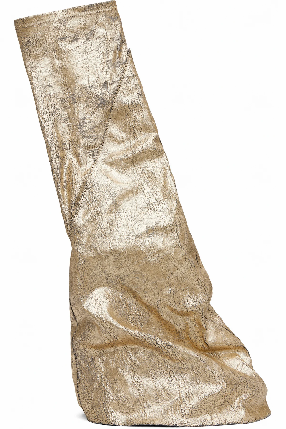 Gold Hollywood Fetish Tall Boots