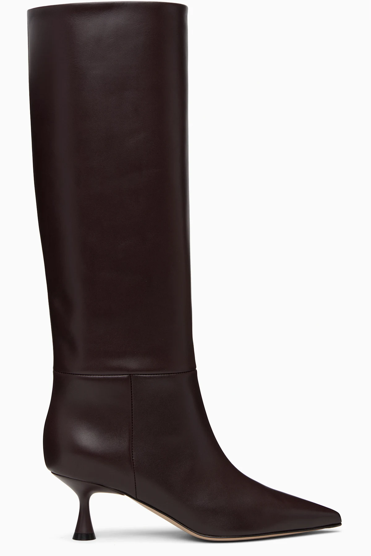 Burgundy Heeled 55 Tall Boots