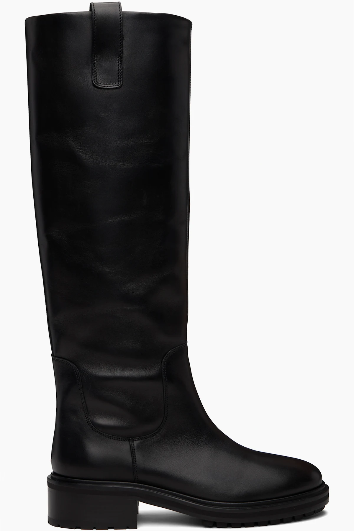Black Henry Leather Knee-High Boots