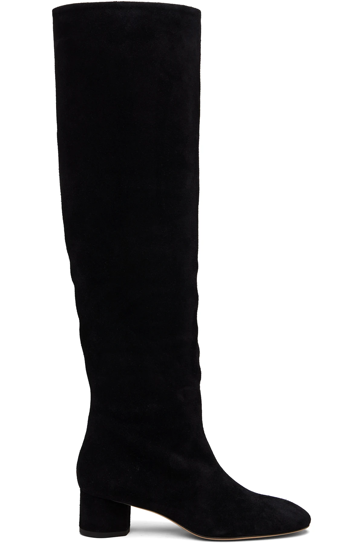 Black Willa Suede Over-Knee Boots
