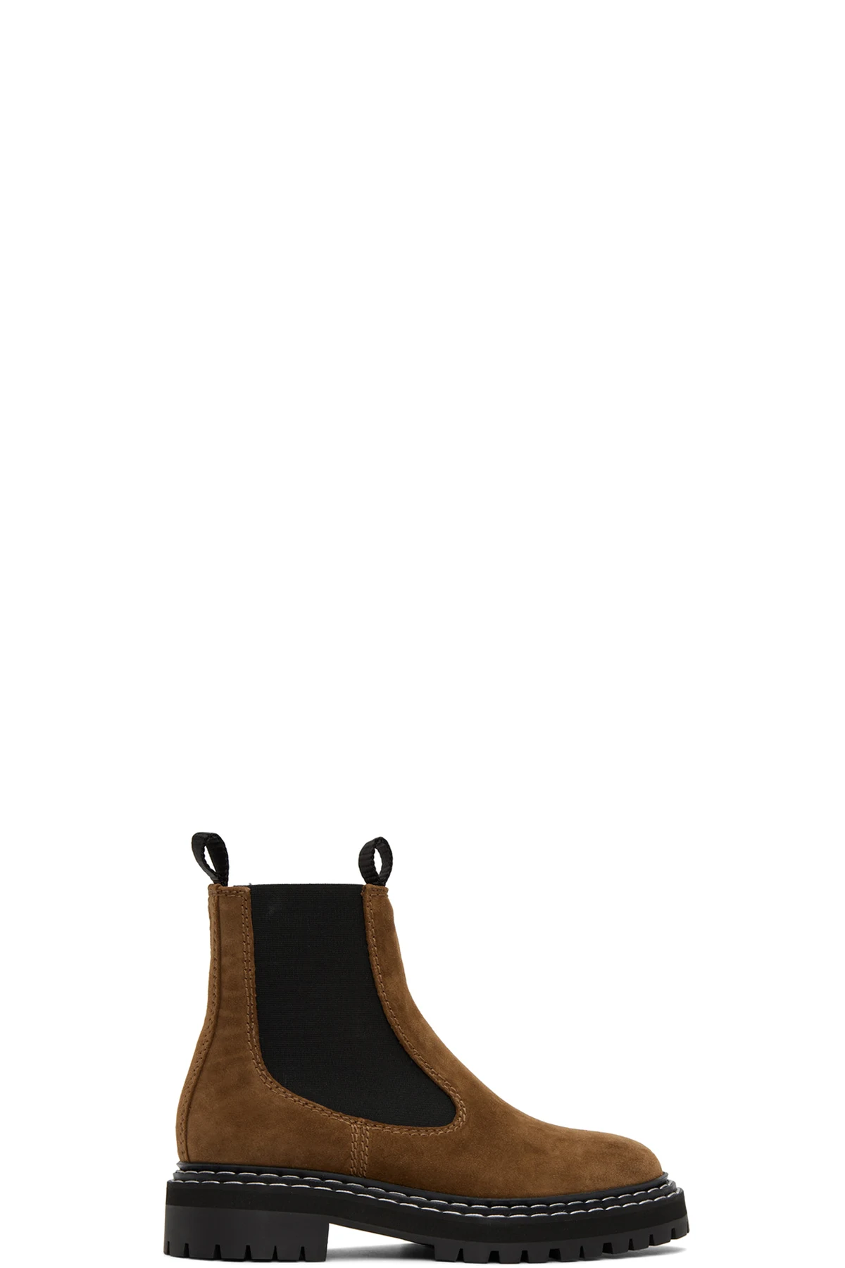 Brown Lug Sole Chelsea Boots