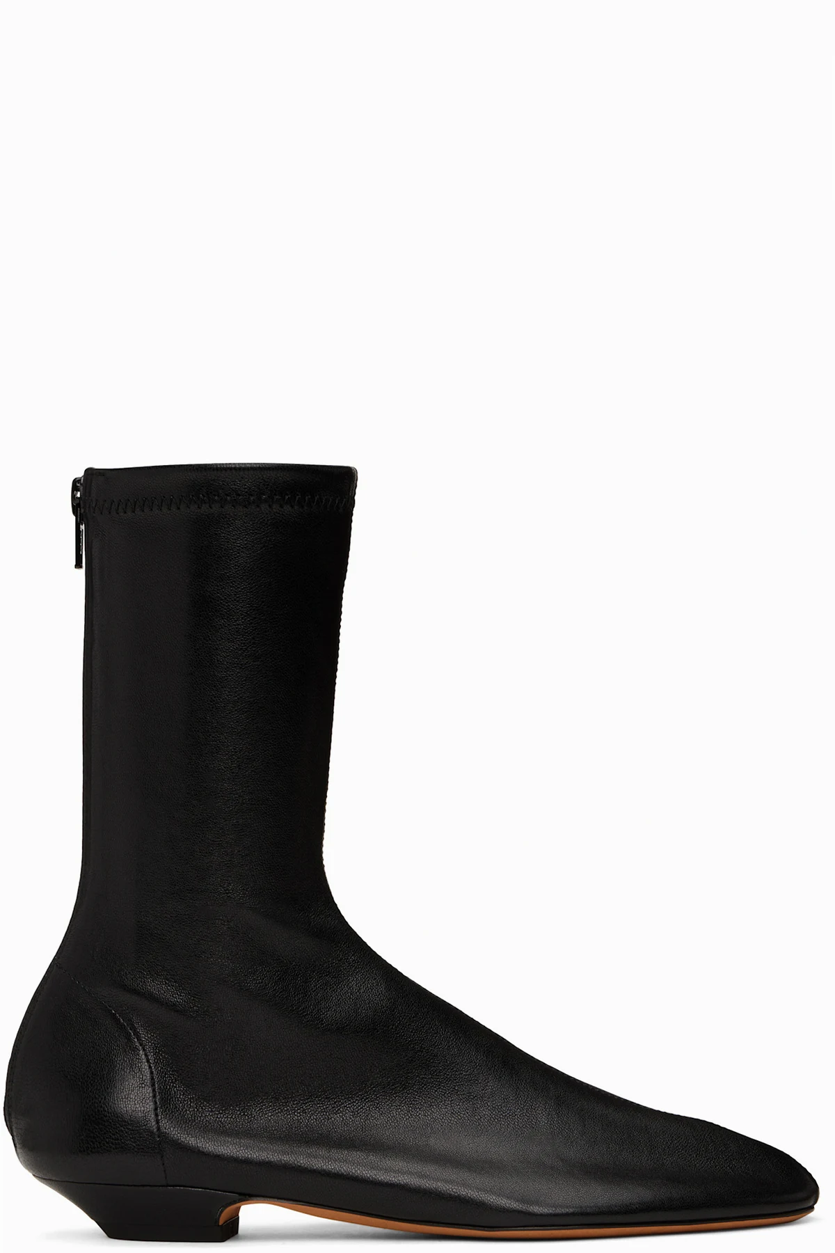 Black Apollo Flat Ankle Boots