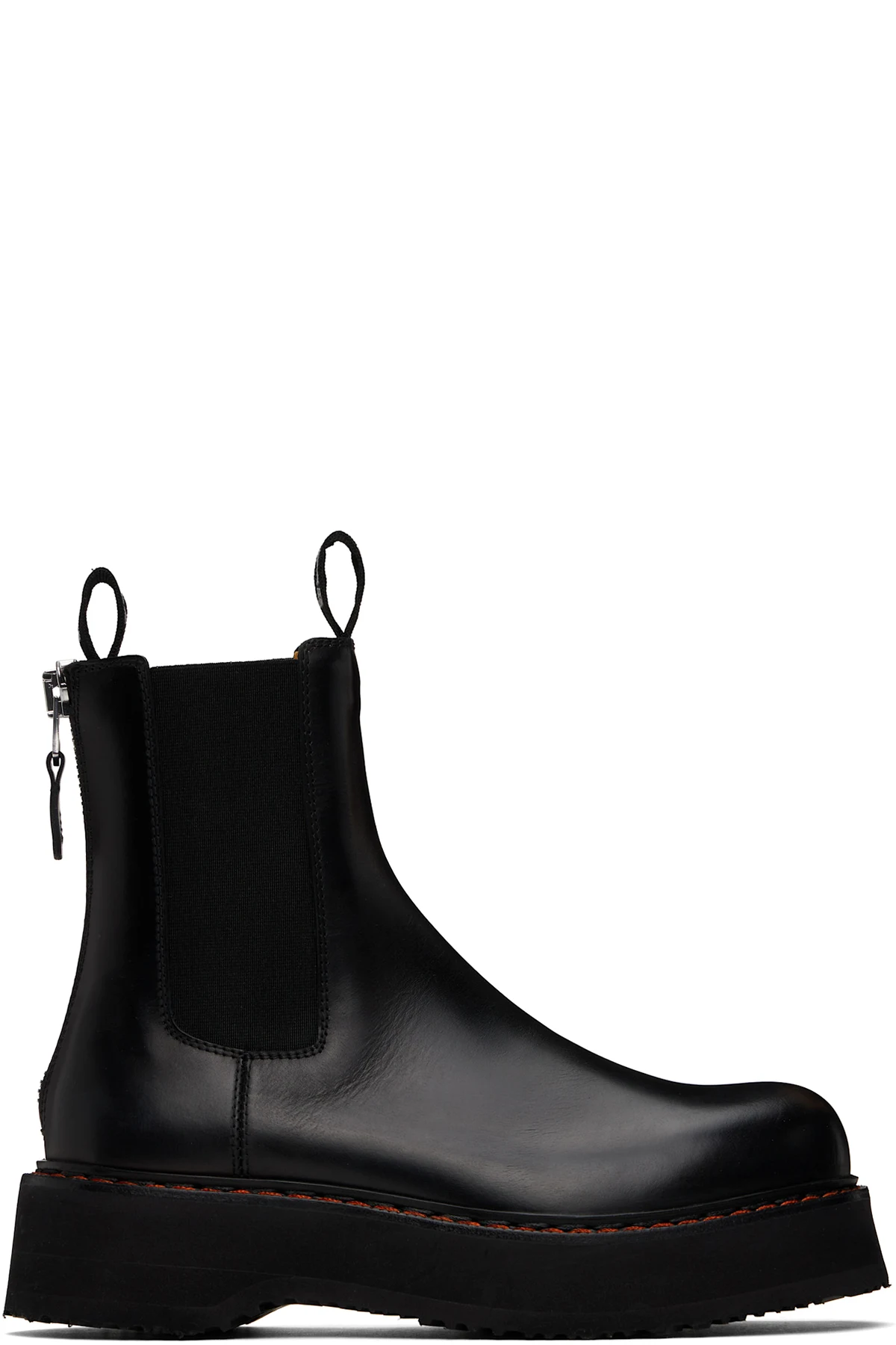 Black Single Stack Chelsea Boots