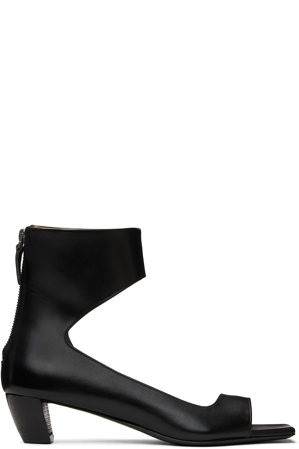 Black Cucchiaia Heeled Sandals