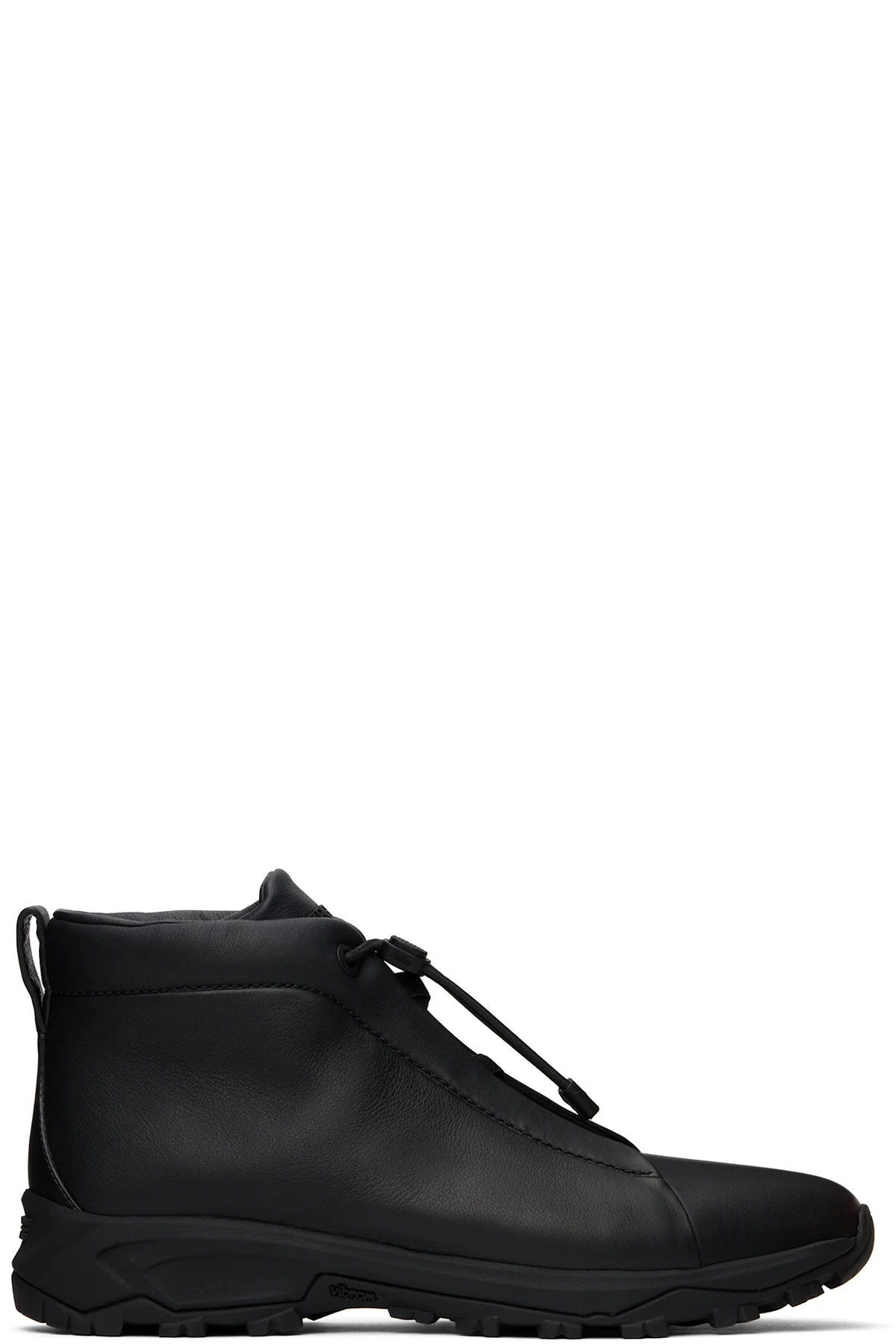 Black Triple Stitch High-Top Sneakers