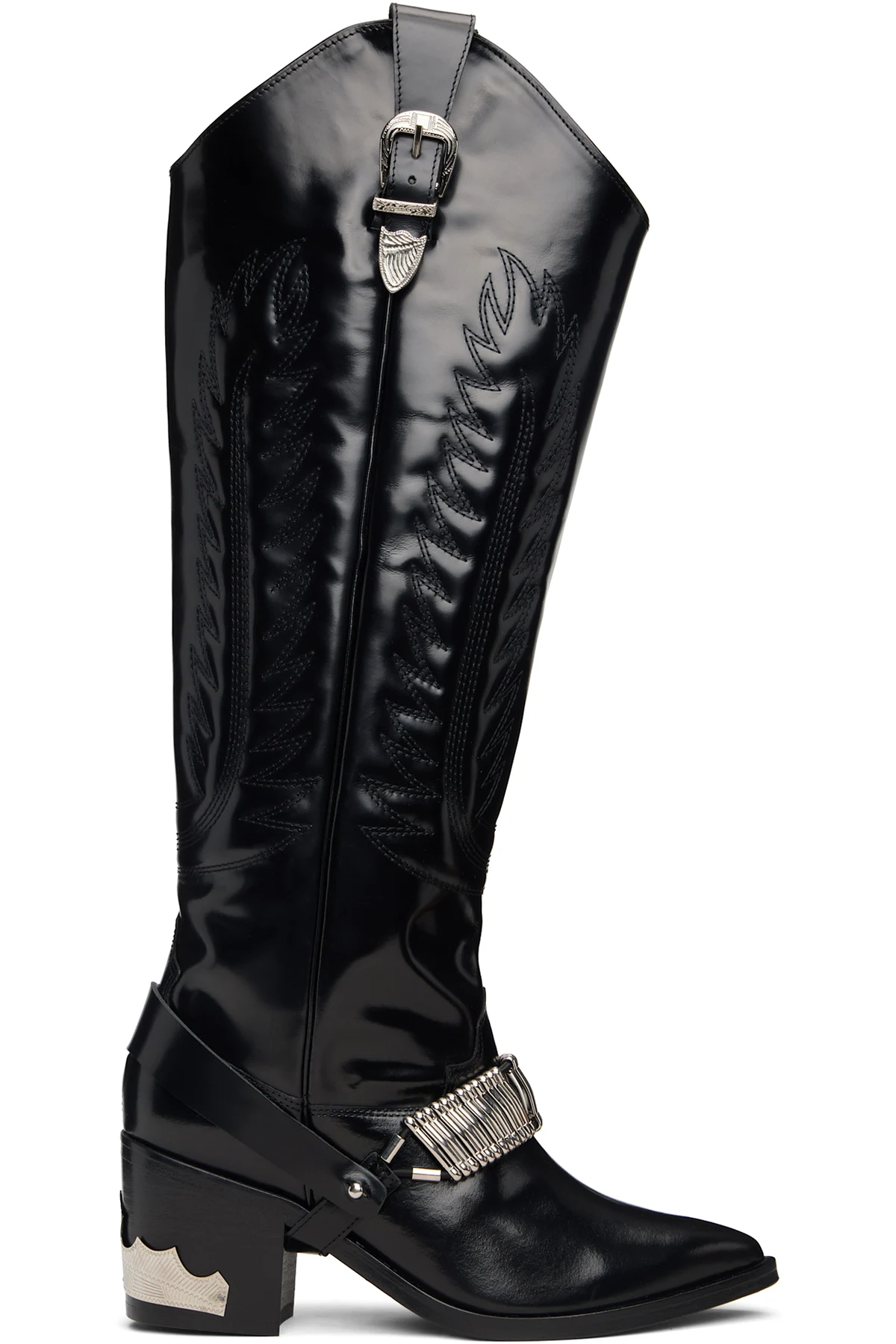 Black Leather Tall Boots