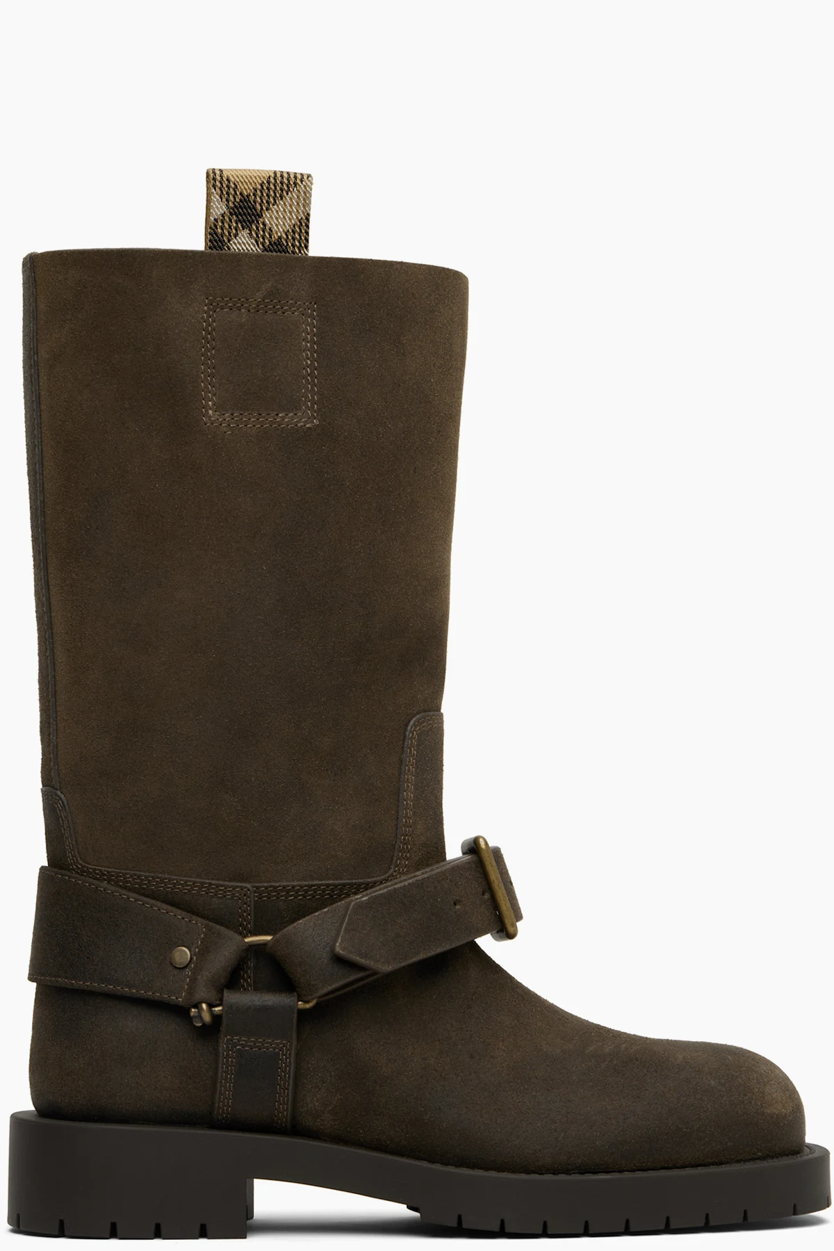 Brown Suede Soft Saddle Low Boots​