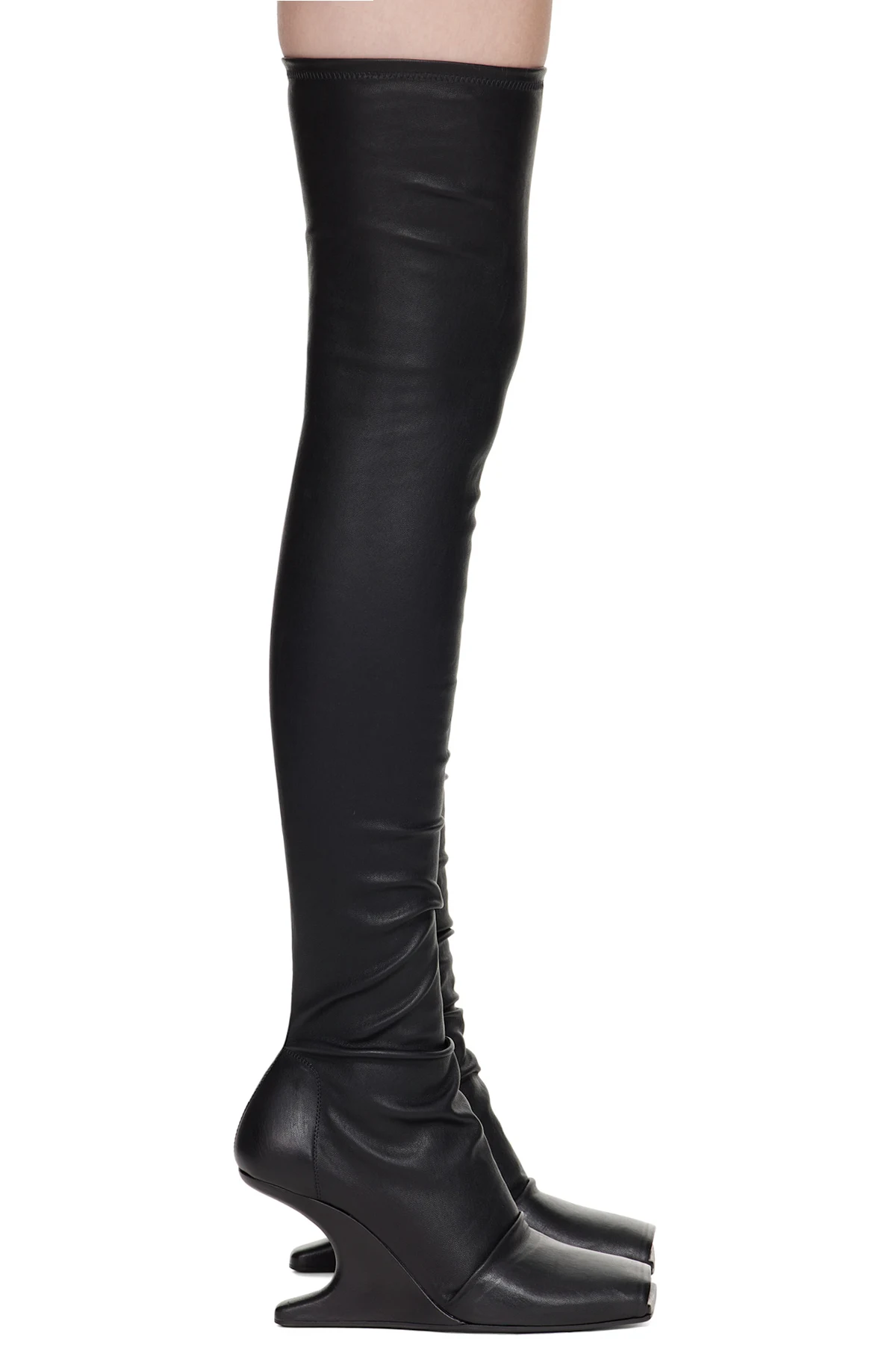 Black Hollywood Cantilever Sock 8 Boots