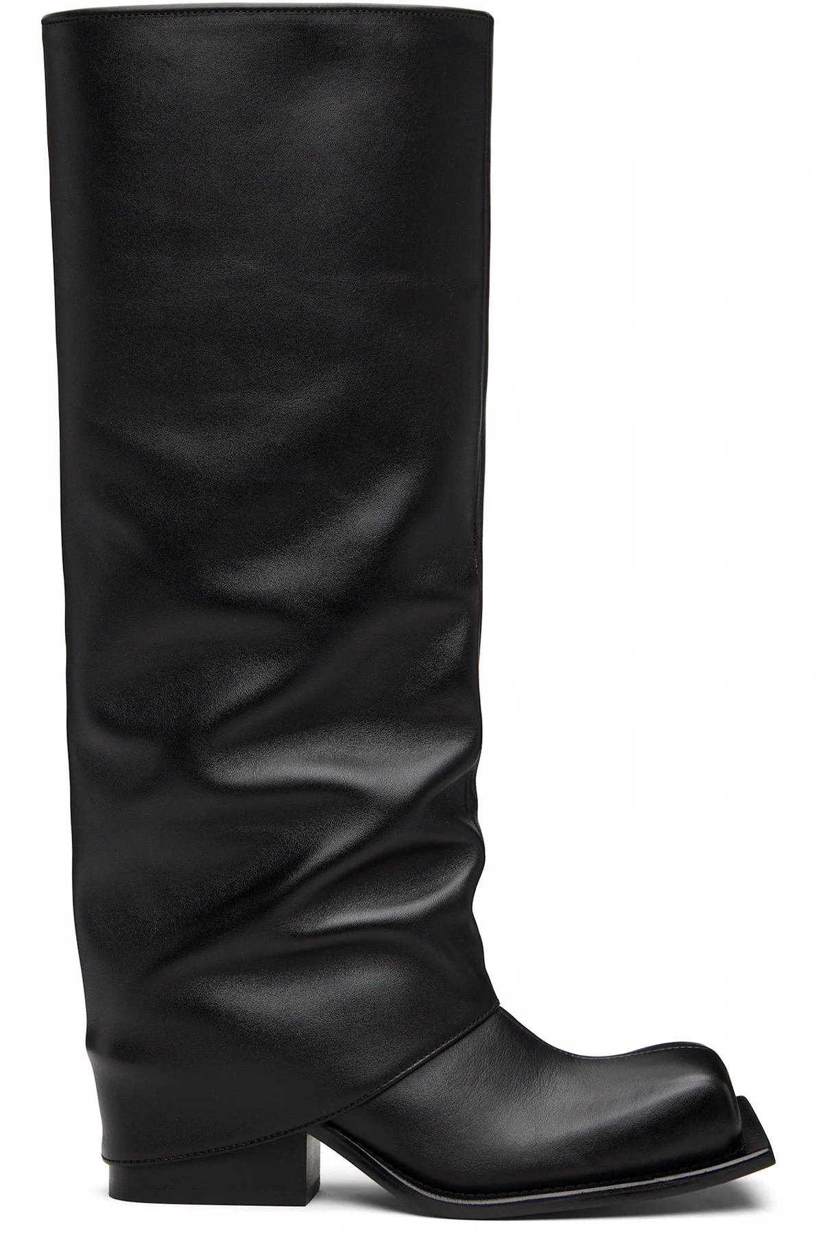 Black Havva Chunky Heel Trouser Boots