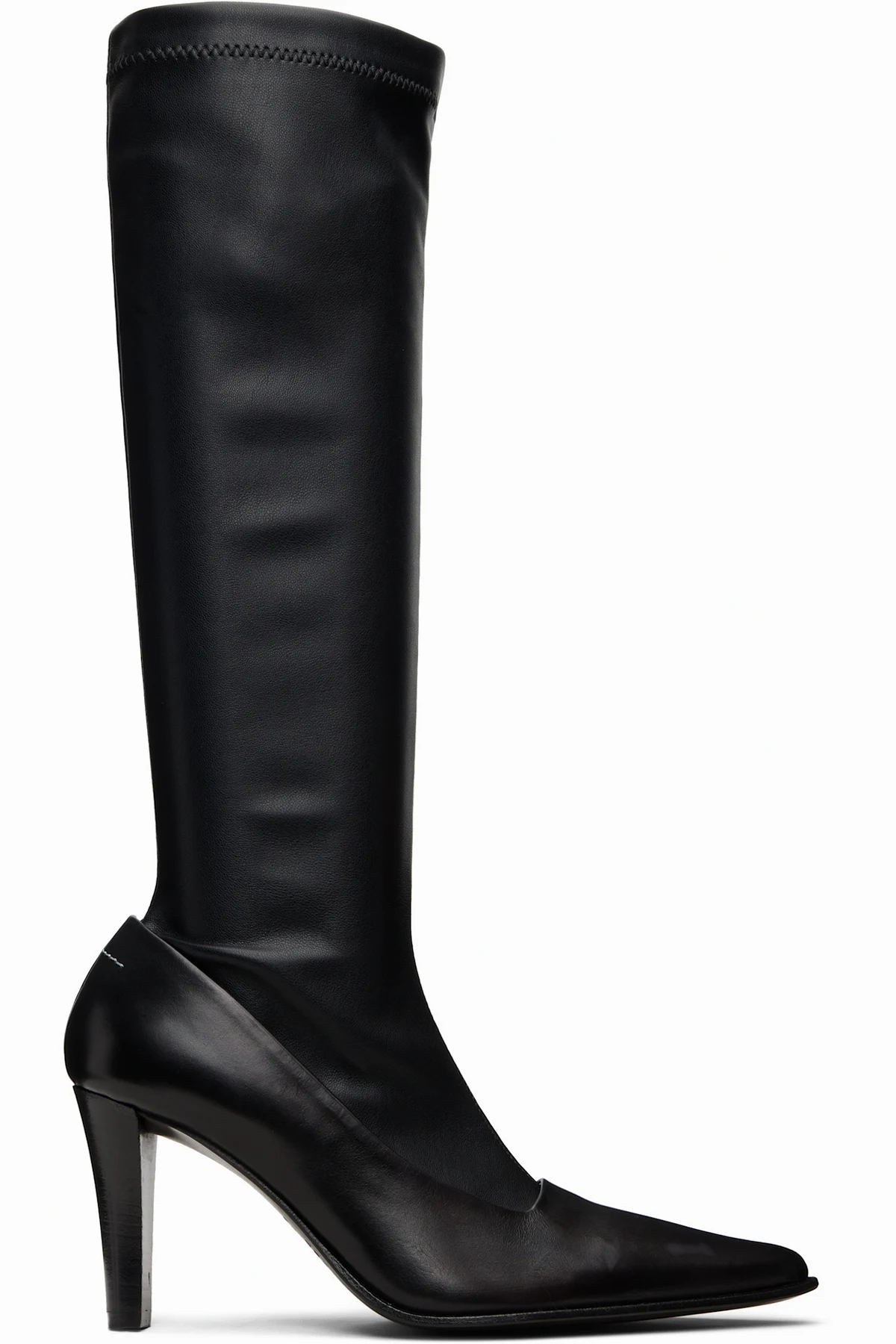 Black Pointed Tall Boots