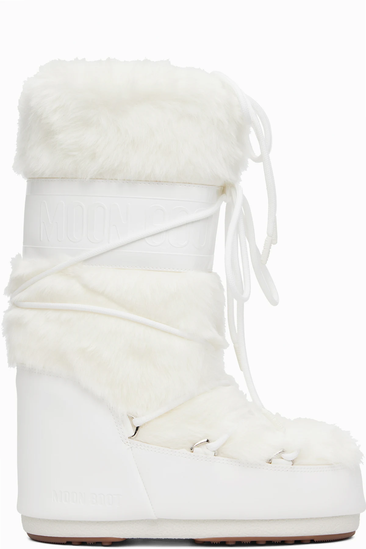 White Icon Faux-Fur Boots