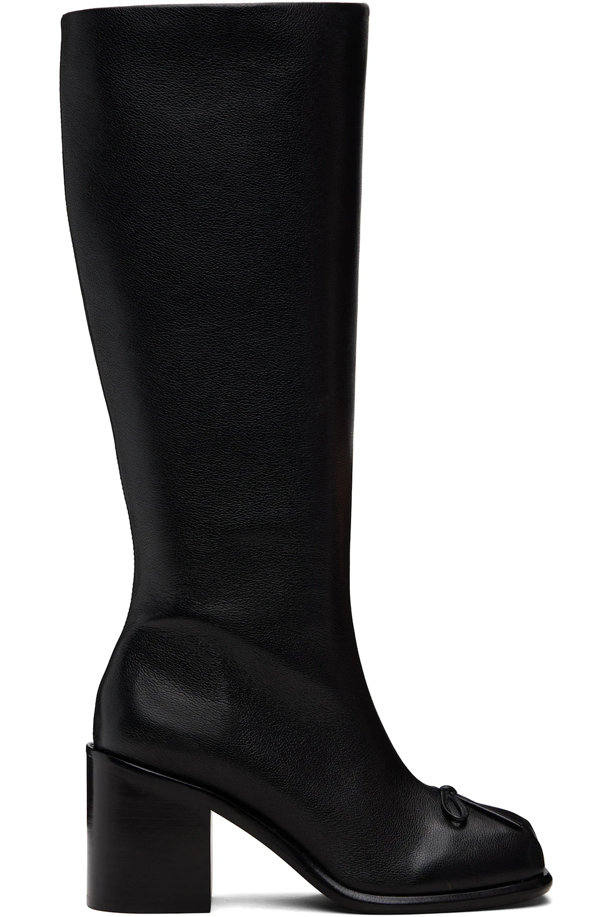 Black Knee High Pointe Boots