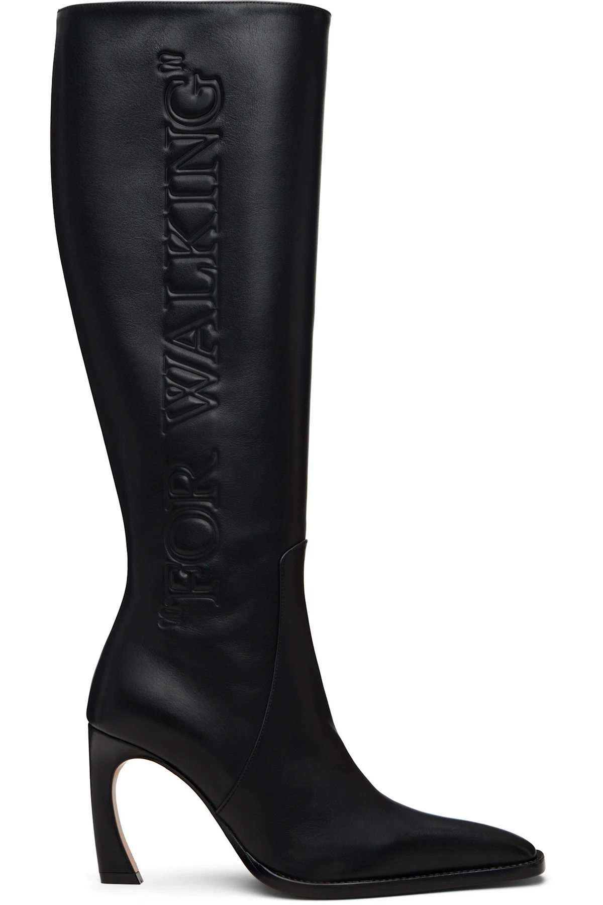 Black 'For Walking' Loop Tall Boots