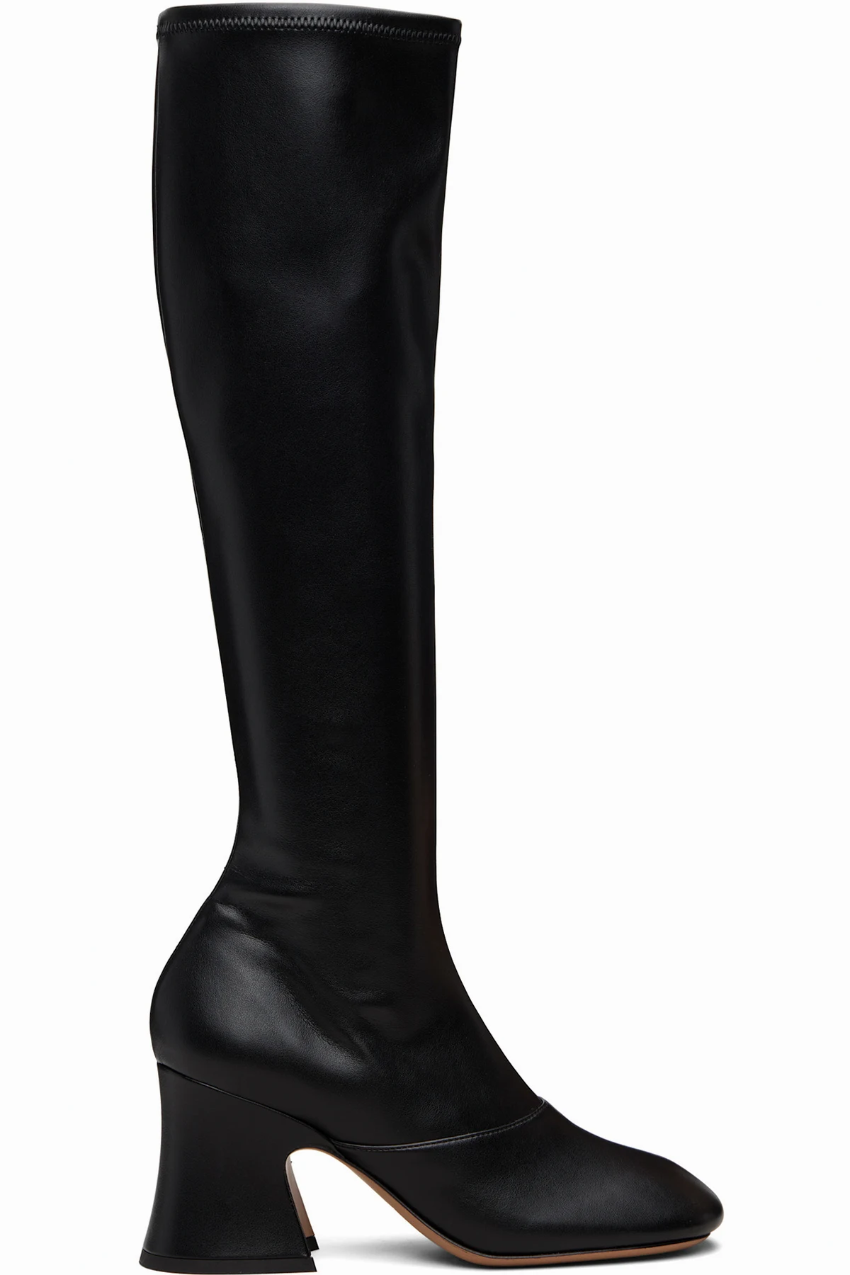 Black Janis Heeled Tall Boots