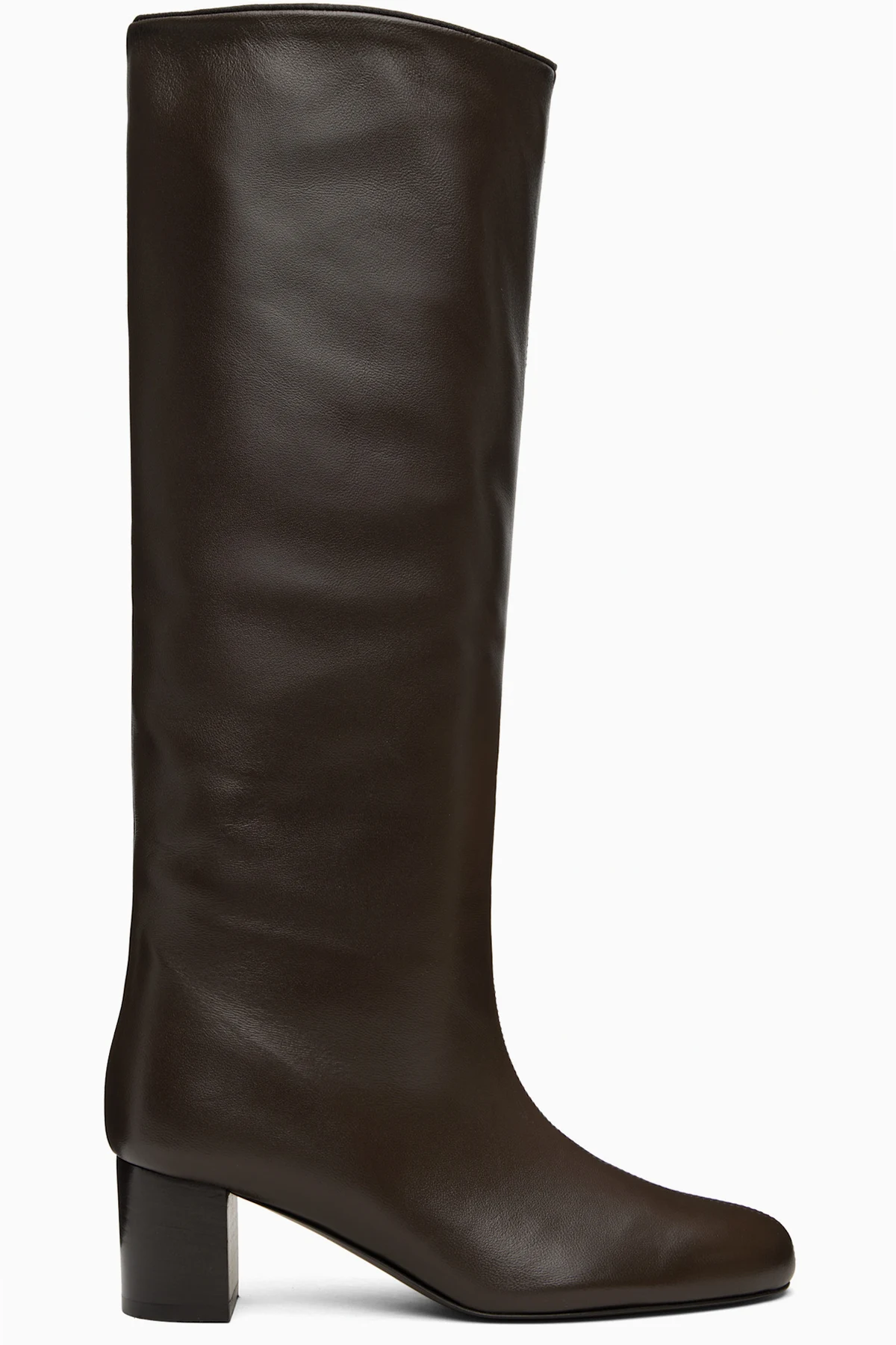 Brown Downtown Nappa Knee-High Boots