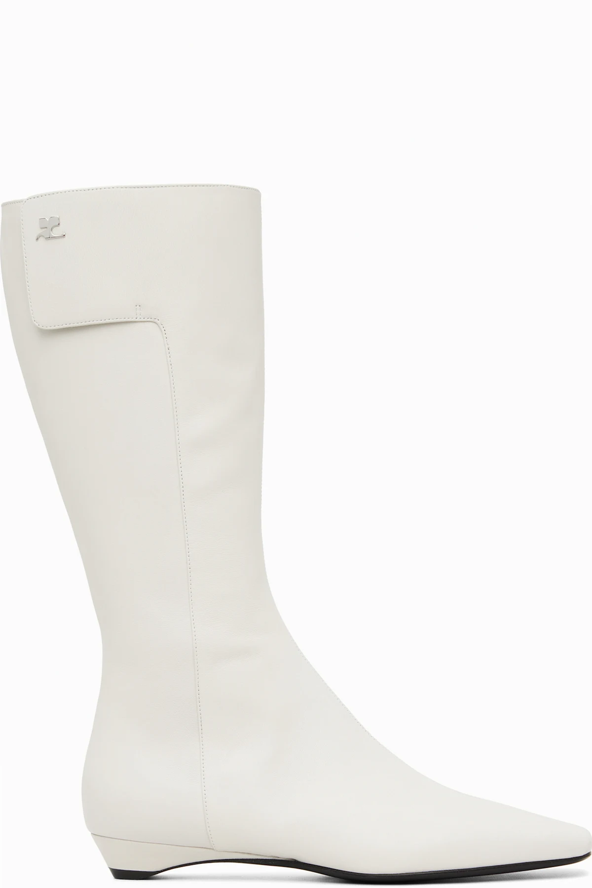 White Heritage Flat Tall Boots