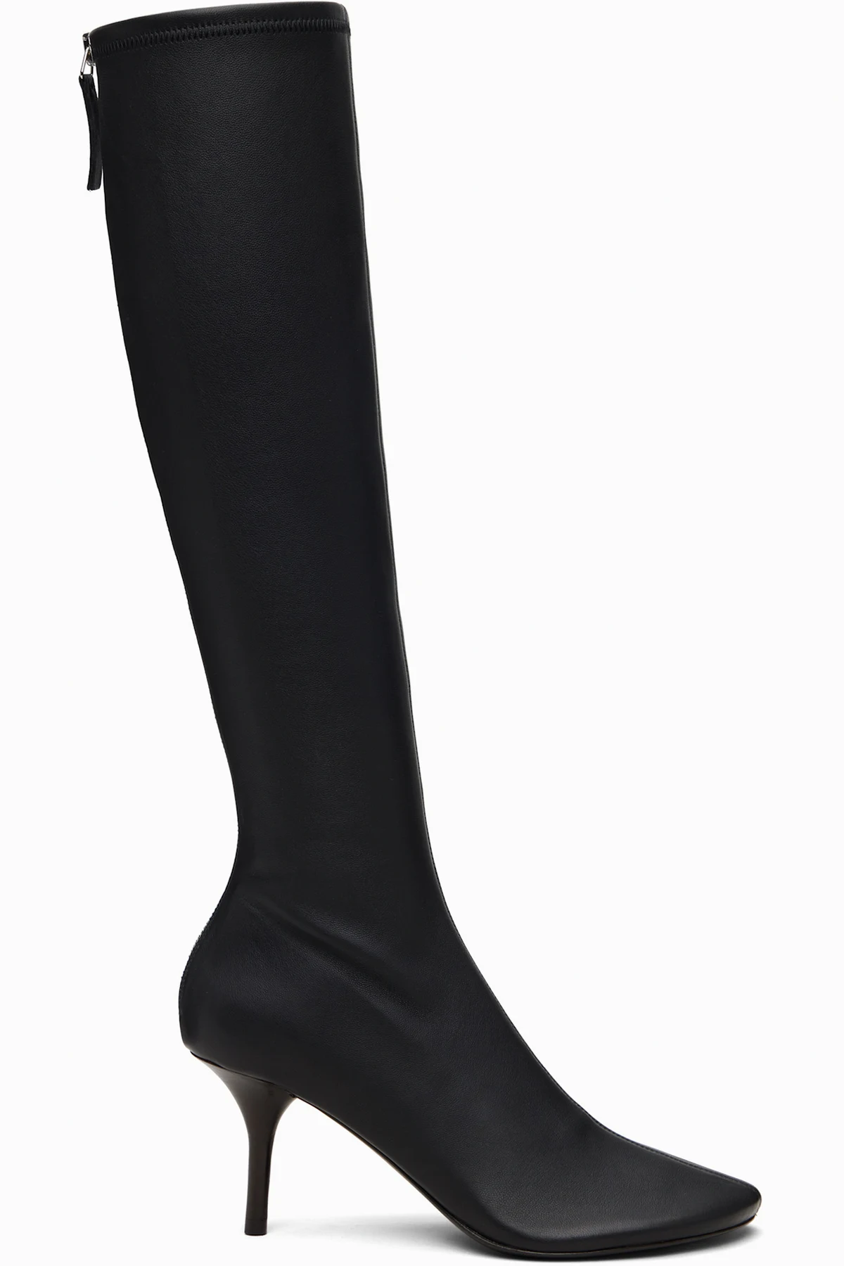 Black High Leather Boots