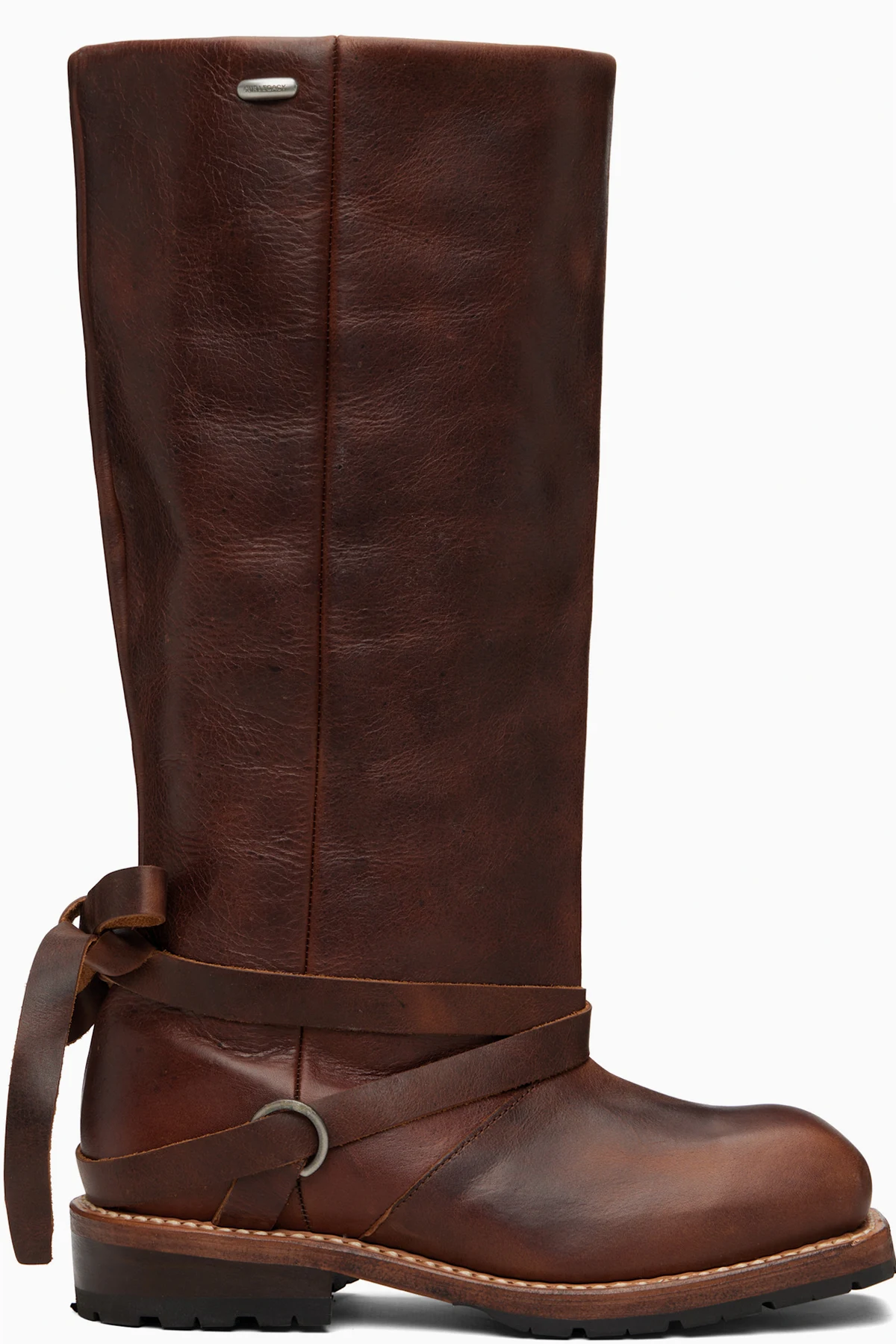 Tan High Engine Tall Boot