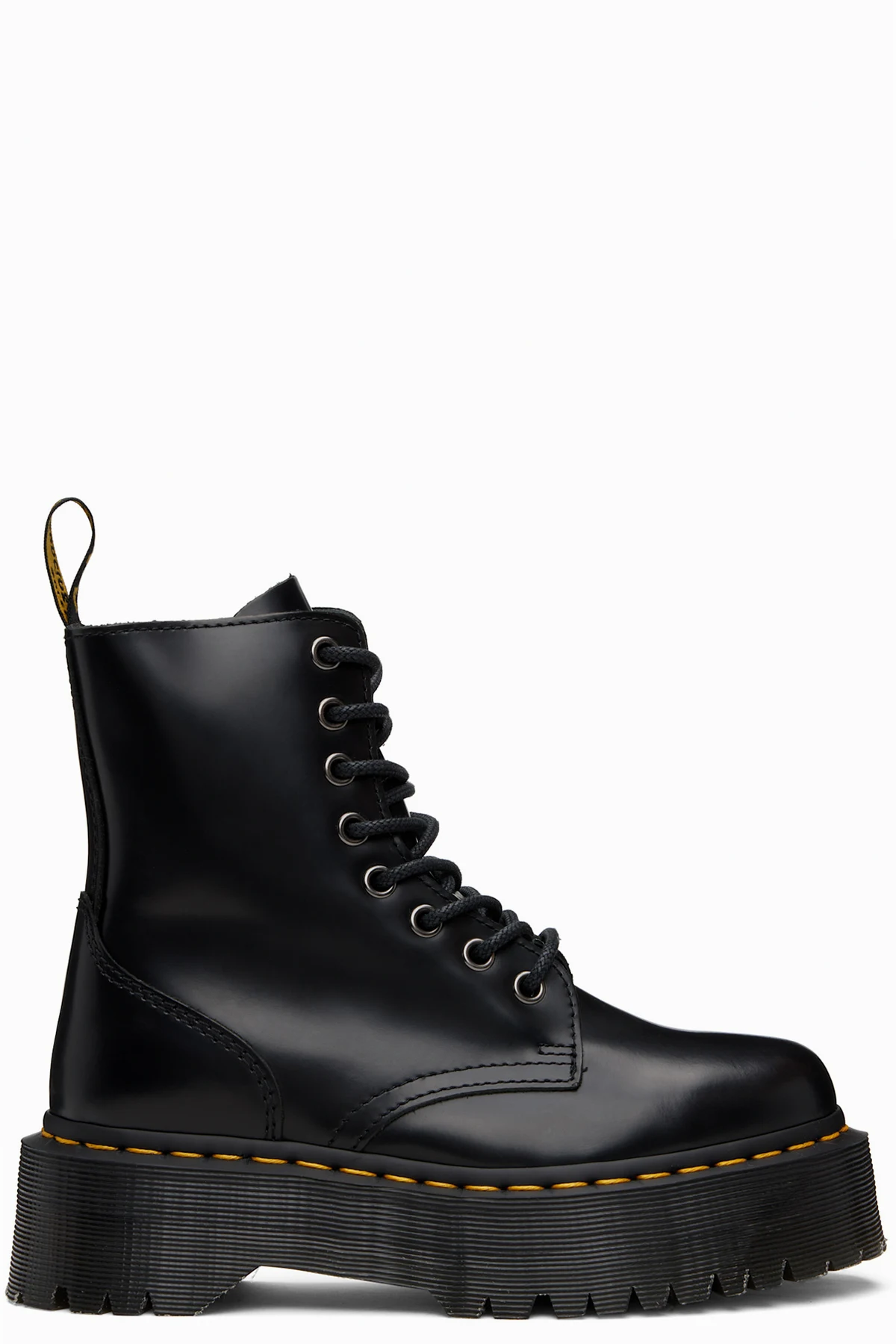 Black Jadon Boot Smooth Leather Platform Boots