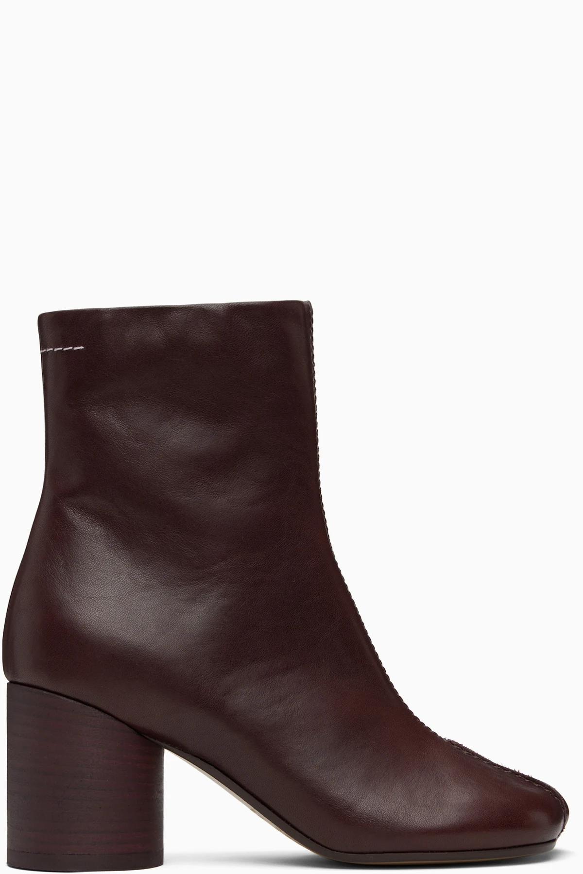 Brown Anatomic Stitch Ankle Boots