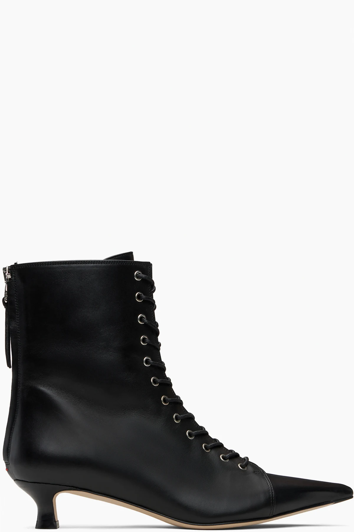 Black Trixi Calf Leather Boots