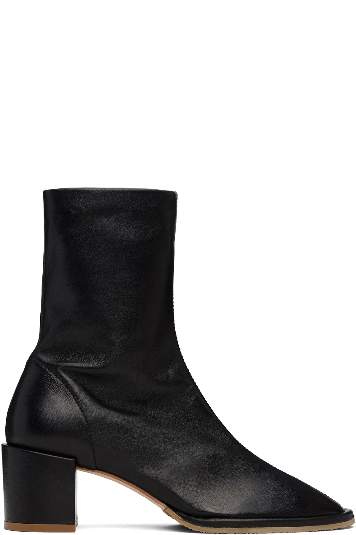 Black Josiah Lamb Nappa Leather Boots
