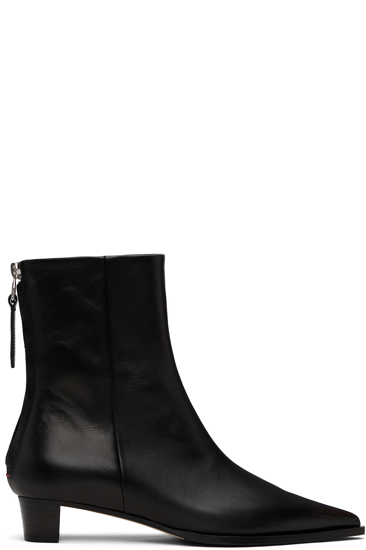 Black Harriet Leather Ankle Boots