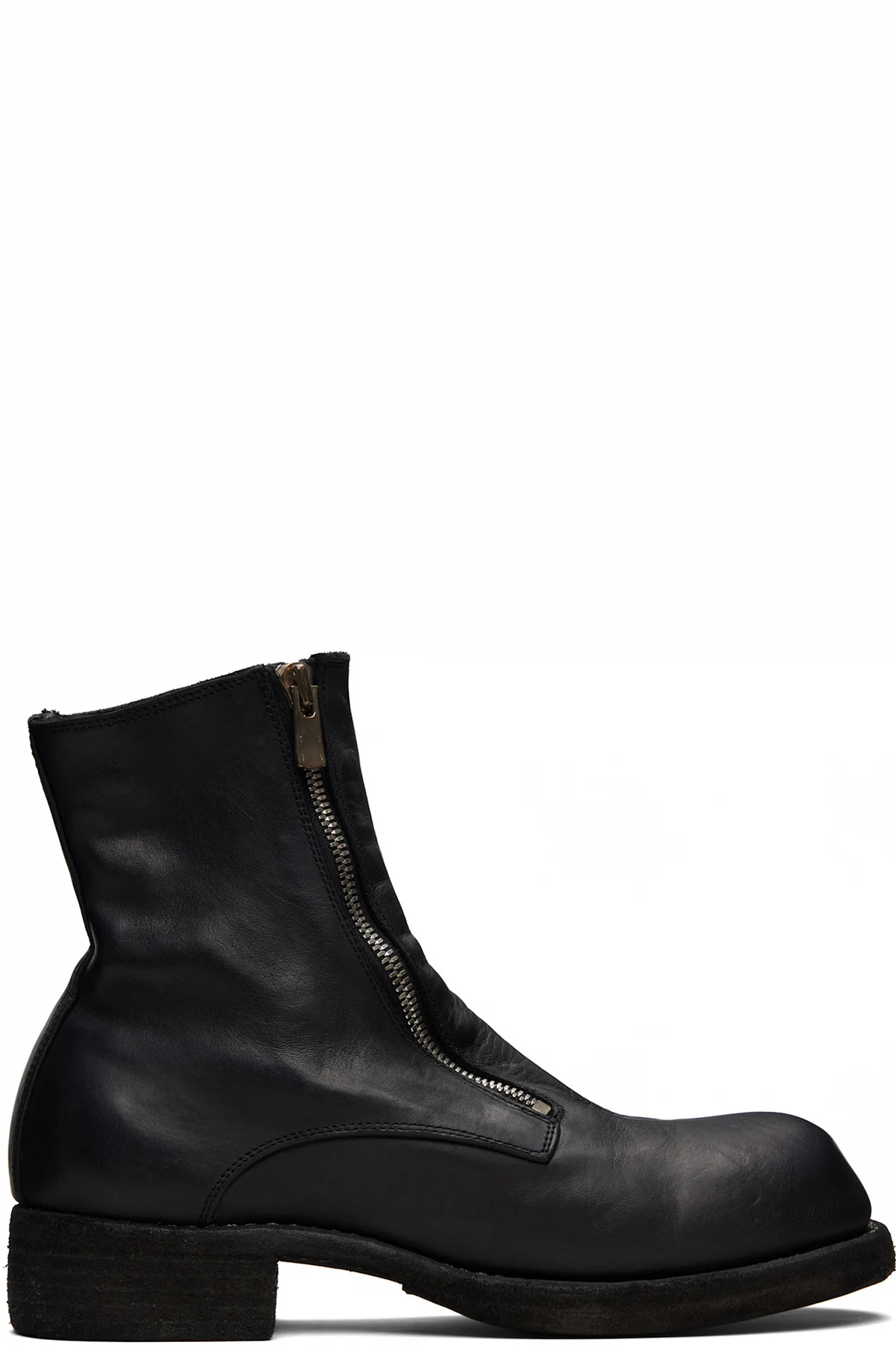 Black Horse Double Front Zip Boots