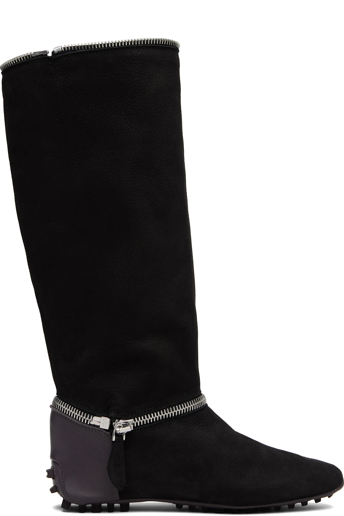 Black Modular Driving Boots