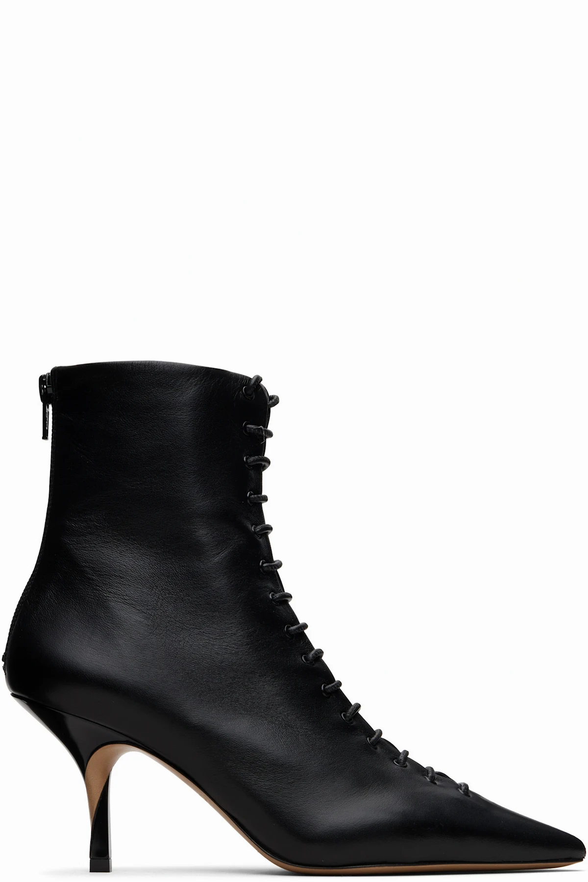 Black 'Les Bottines Tourni Lacet' Boots