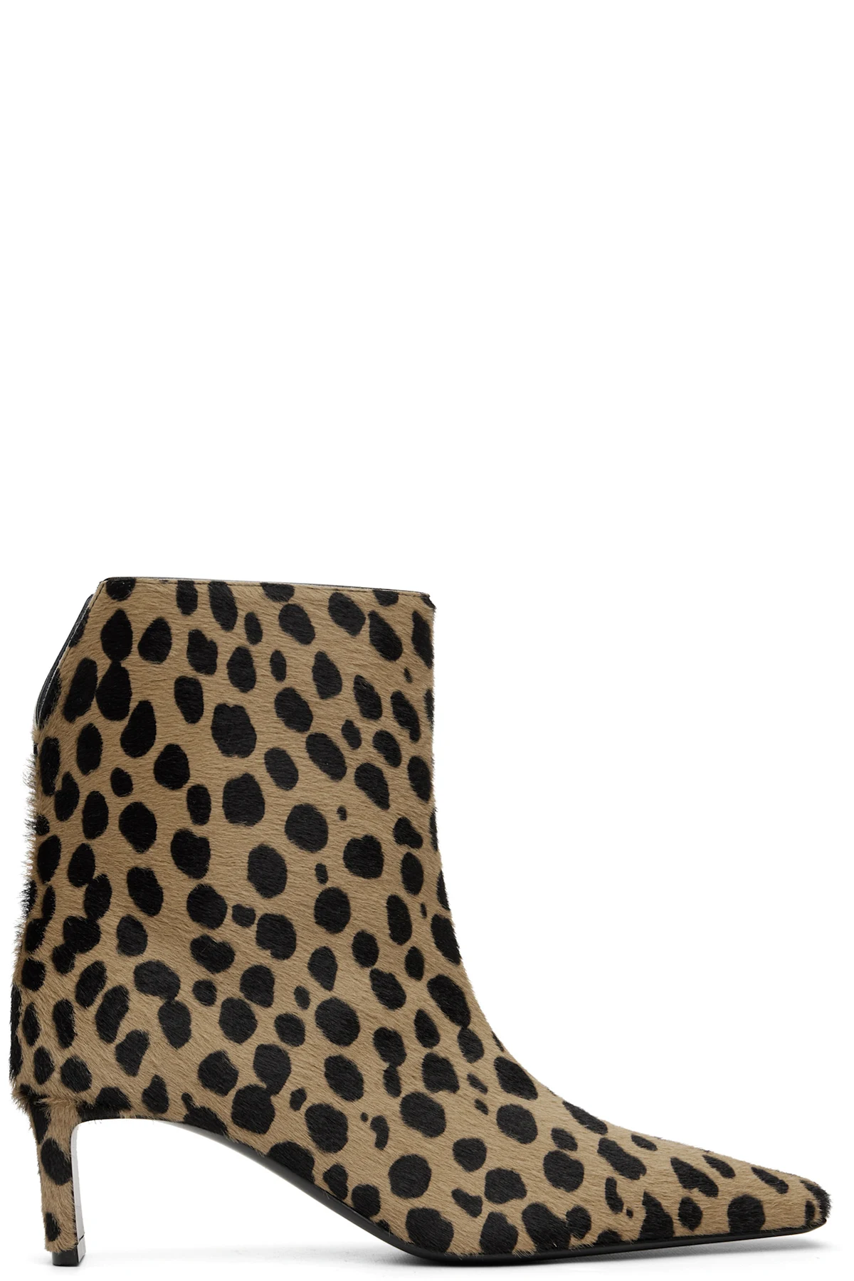 Beige & Black Ona Ankle Boots