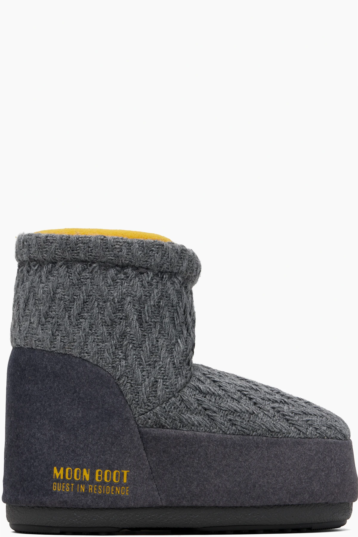 Gray Moon Boot Edition Icon Low No Lace Knit Boots