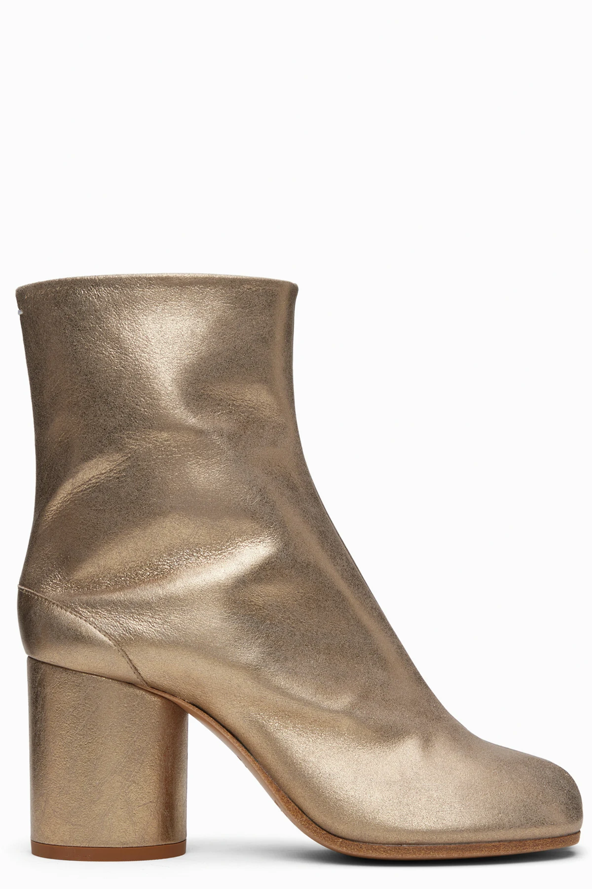 Gold Tabi Ankle Boots