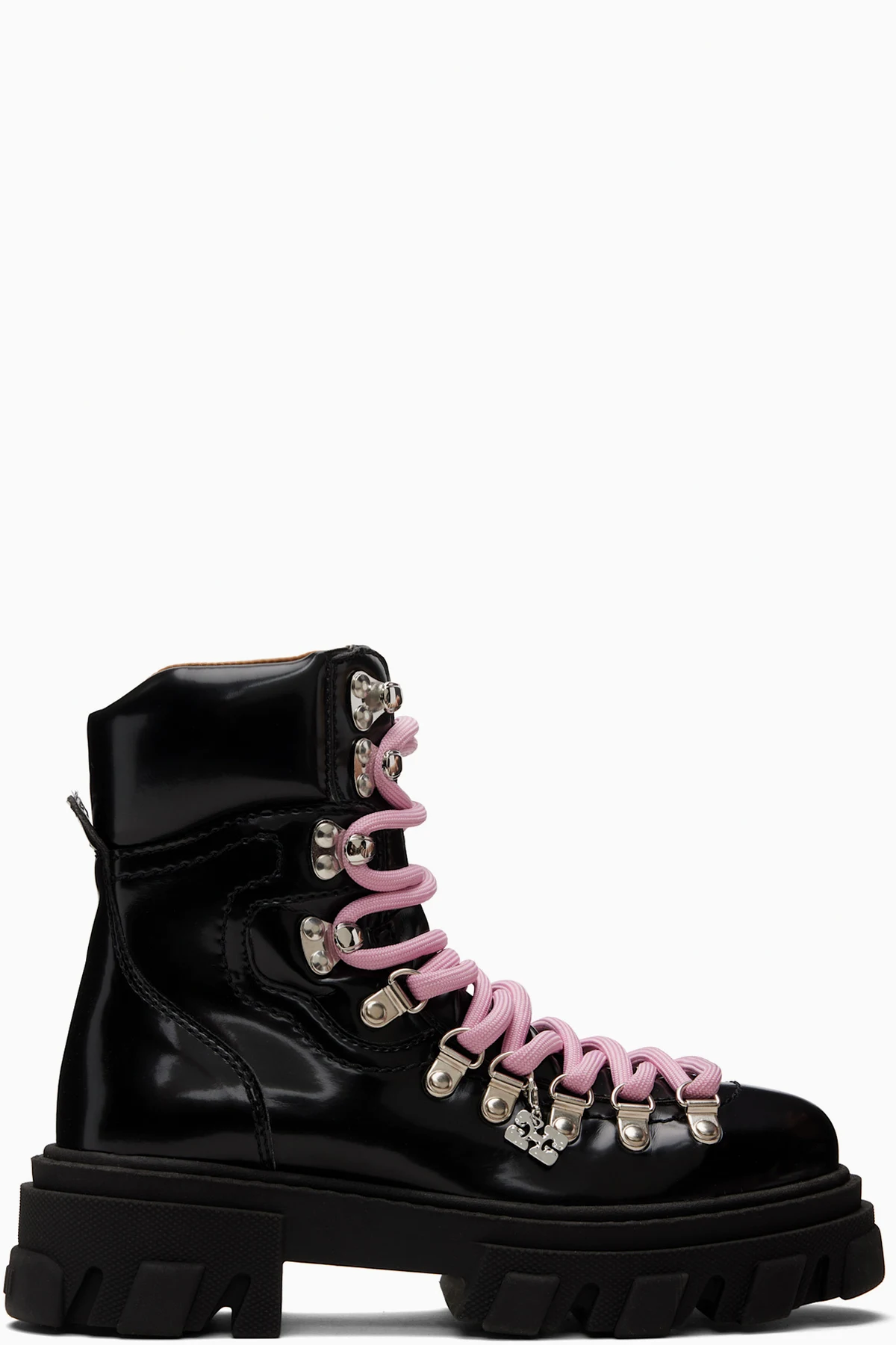 Black Cleated Mountain Ankle Boot