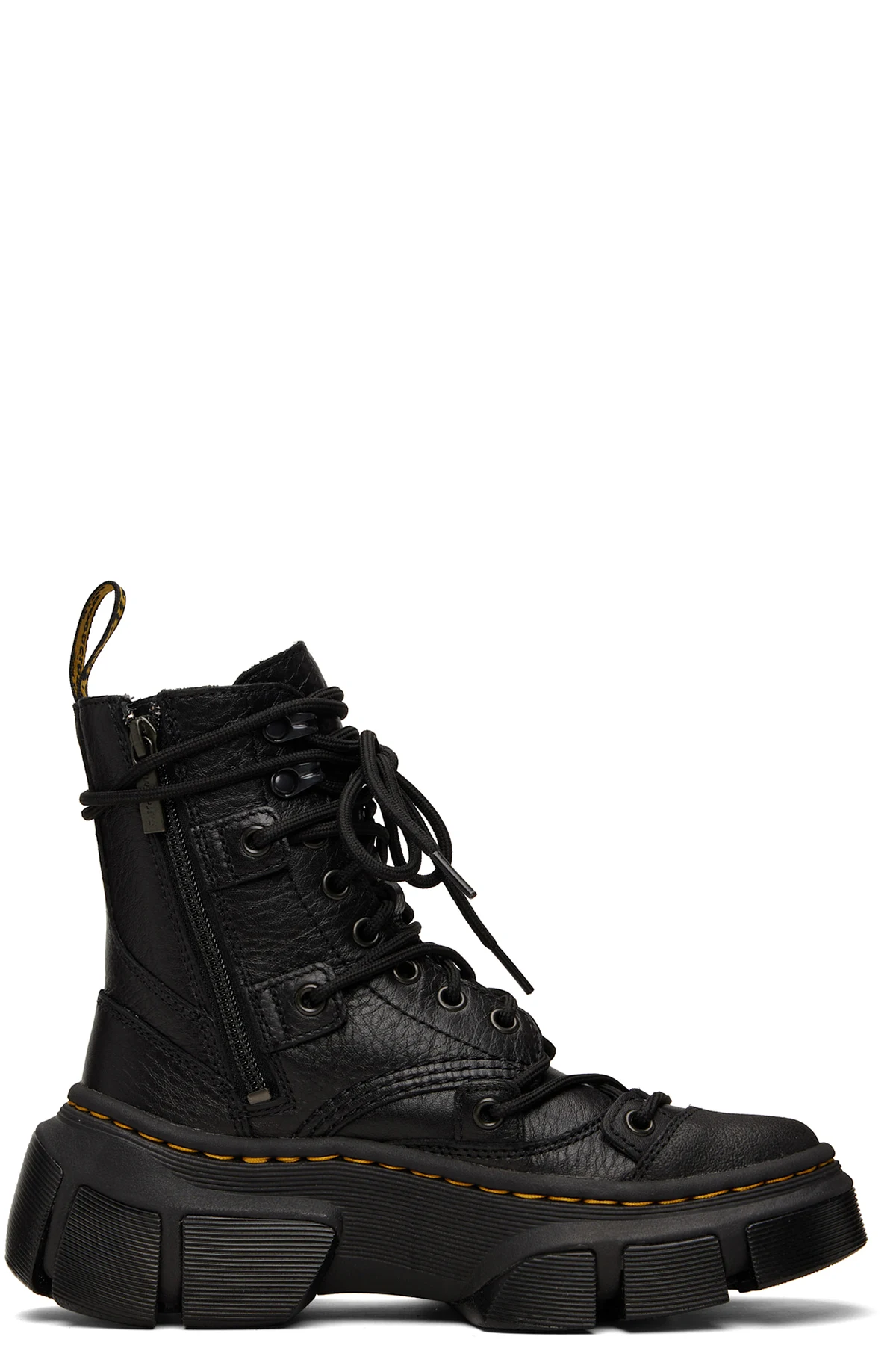Black DMXL 8-Eye Leather Boots