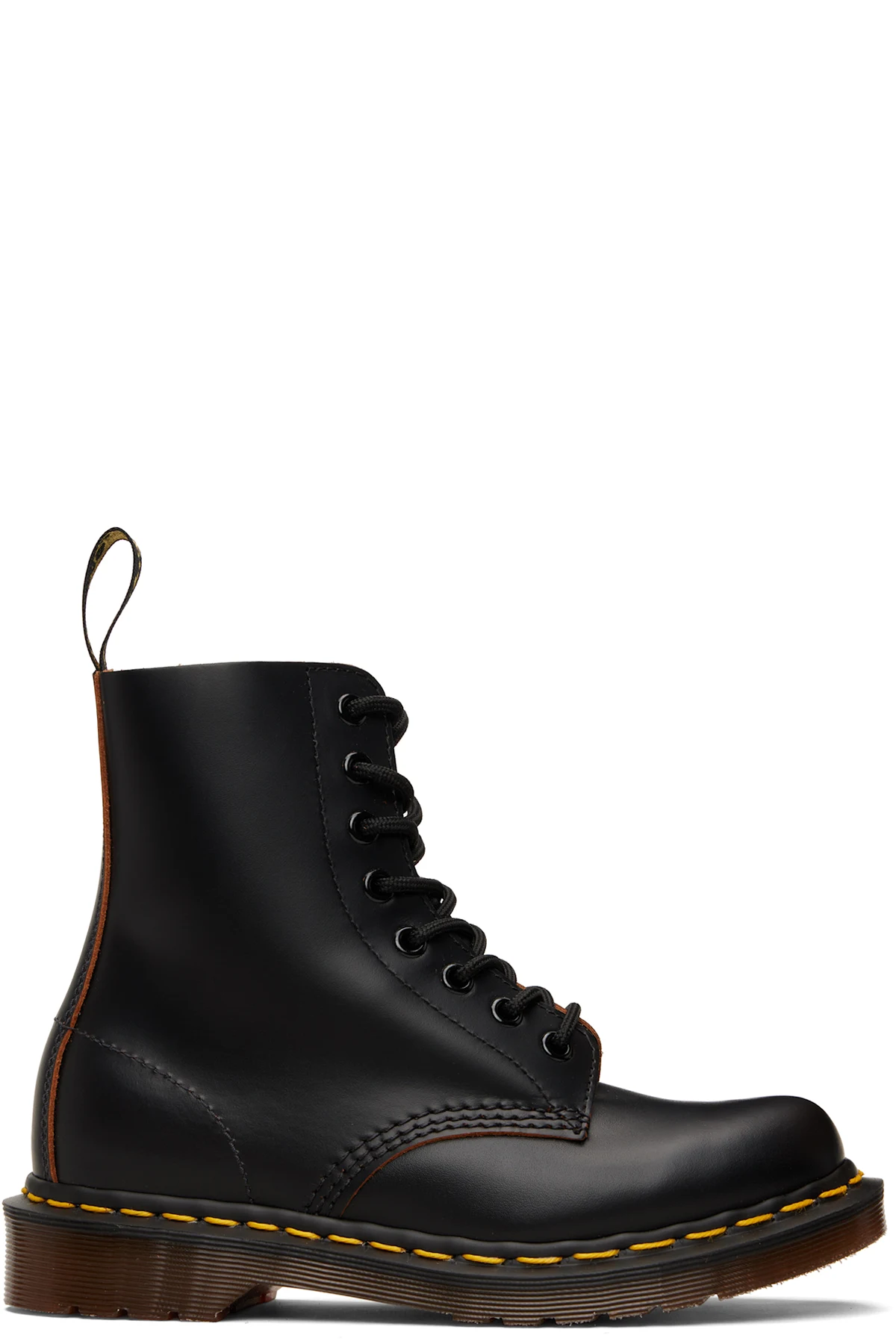 Black 1460 Vintage 'Made In England' Lace Up Boots