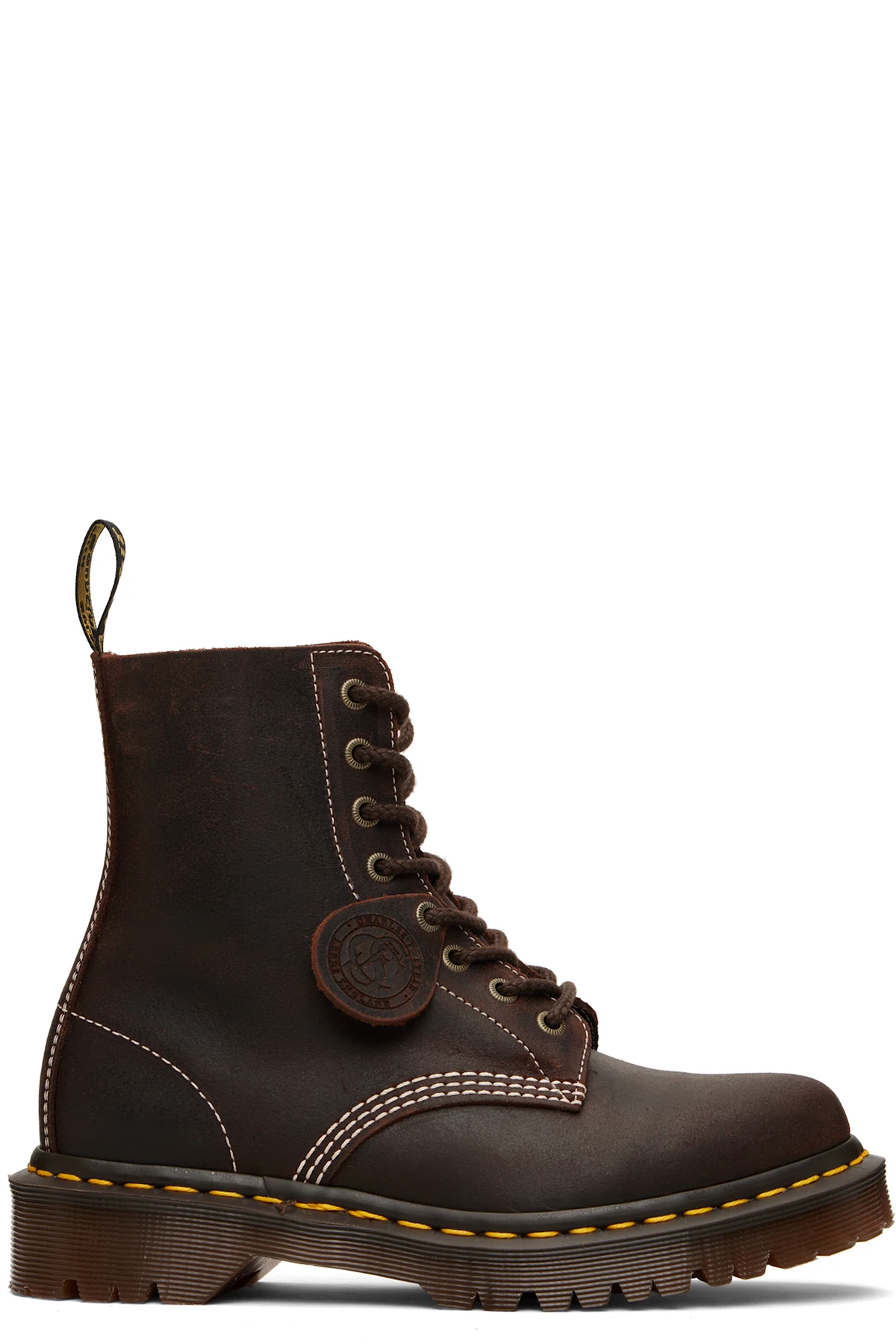Brown 1460 'Made In England' Wax Commander Boots