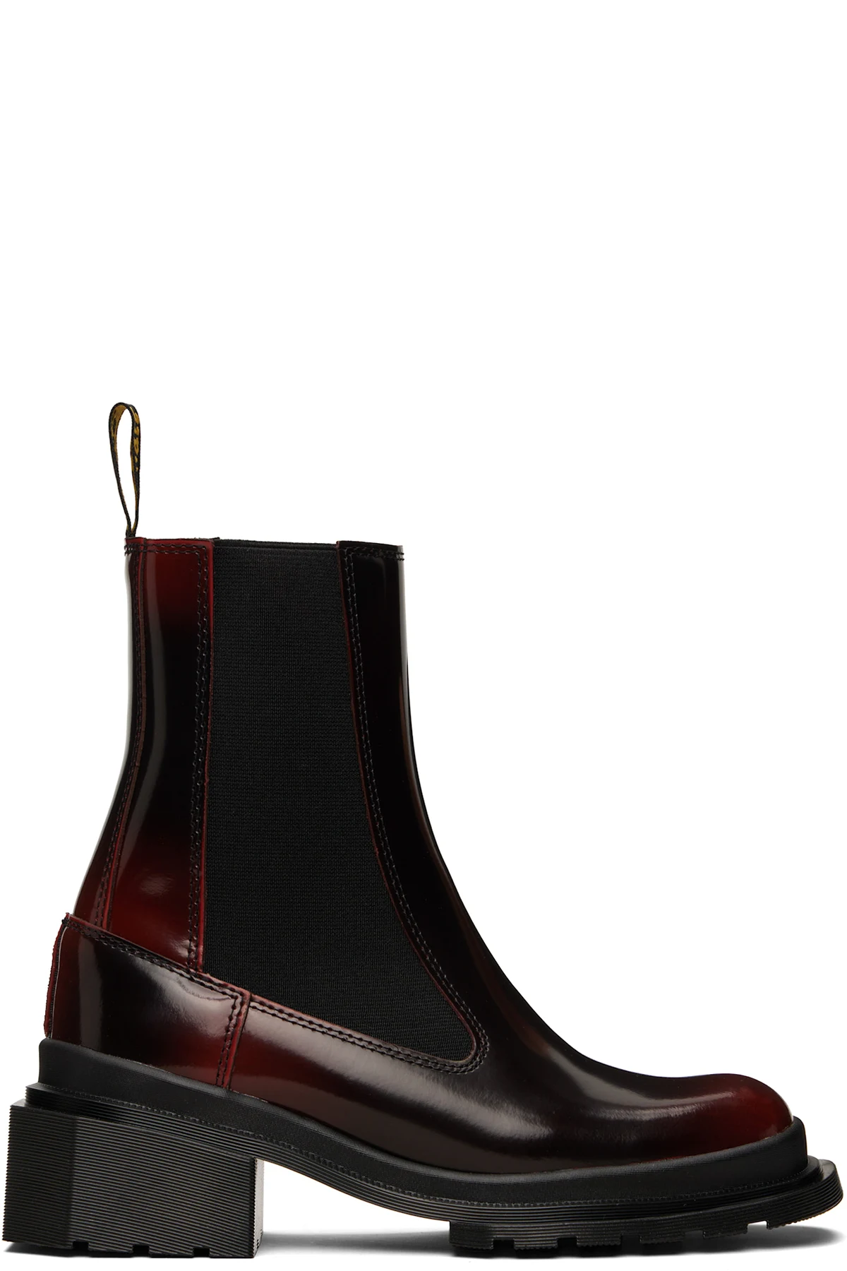 Burgundy Maybole Square Toe Chelsea Boots
