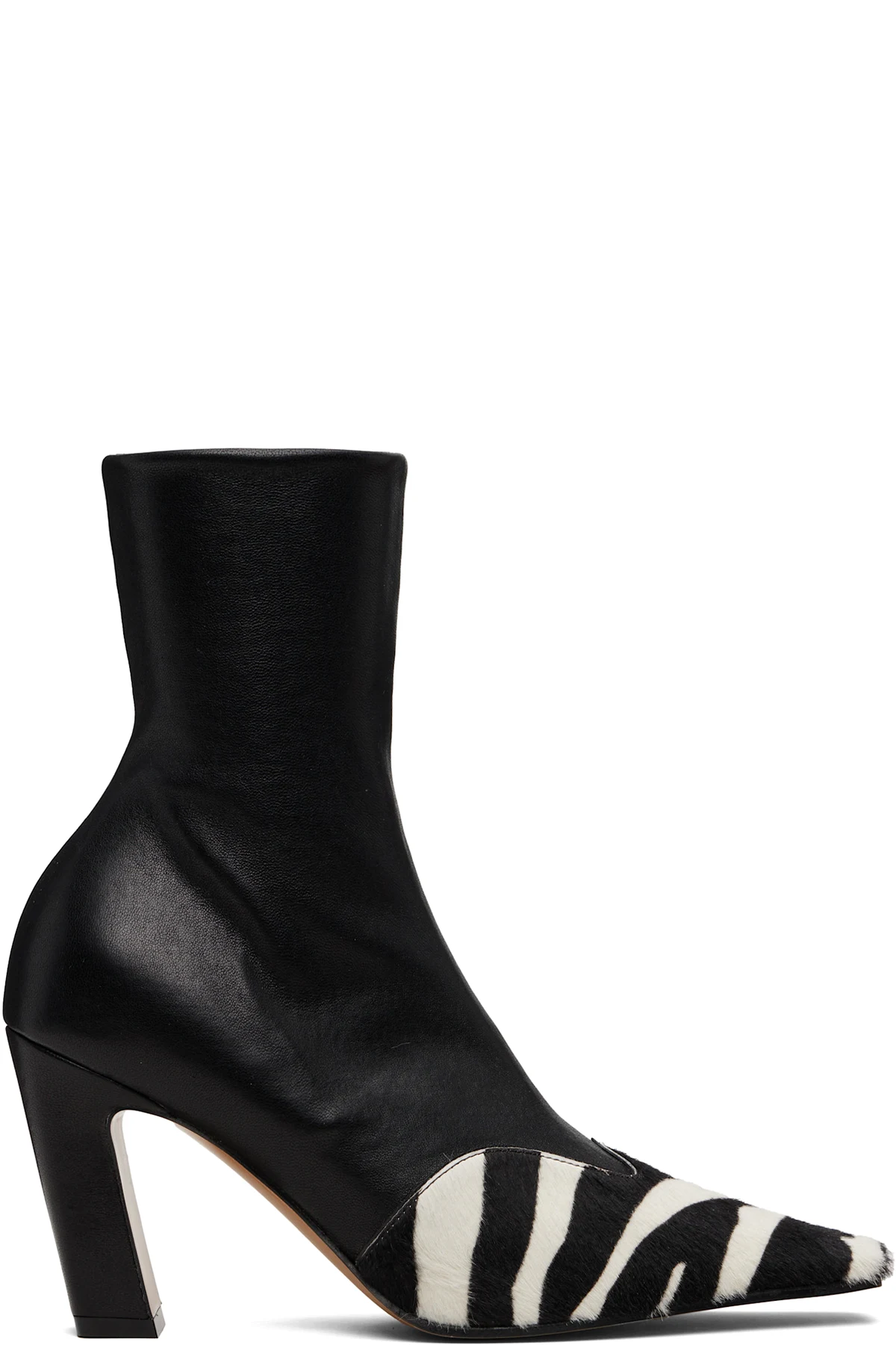 Black & White Nevada Stretch High Boots