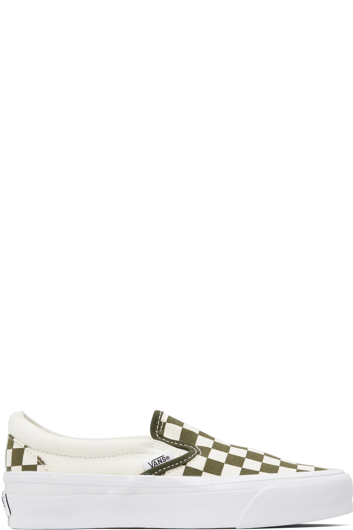 Off-White & Green LX Classic Slip-On 98 Sneakers