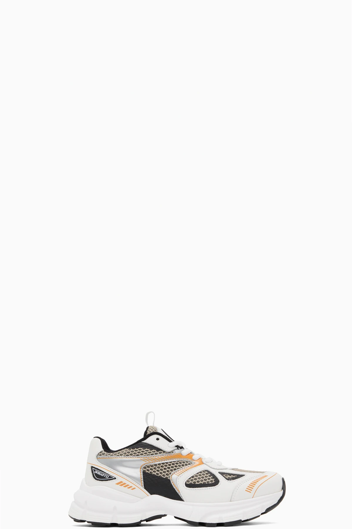 White & Black Marathon Sneakers