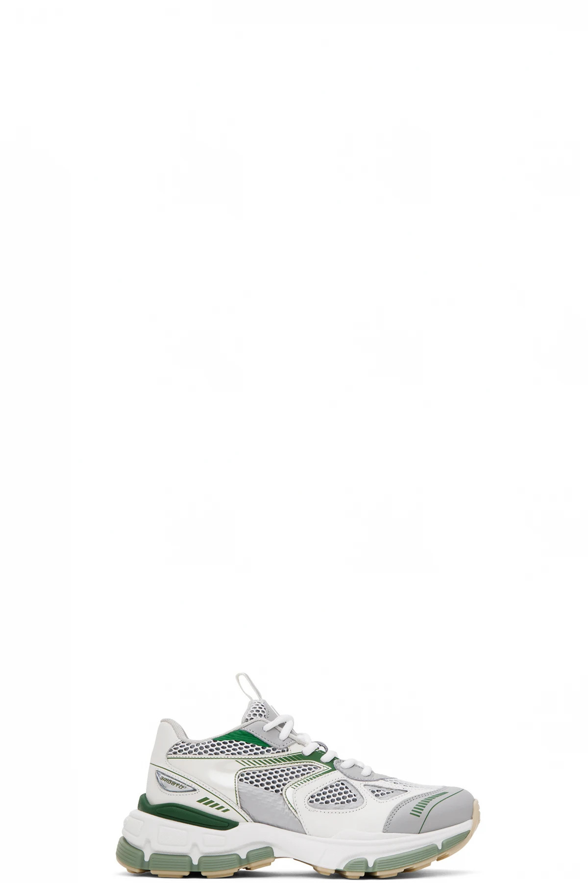 White & Green Marathon Neo Sneakers