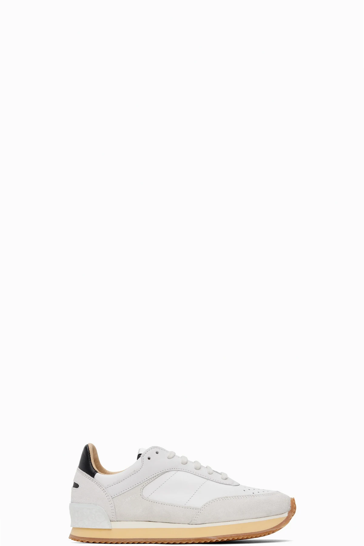 White & Gray Dash Sneakers