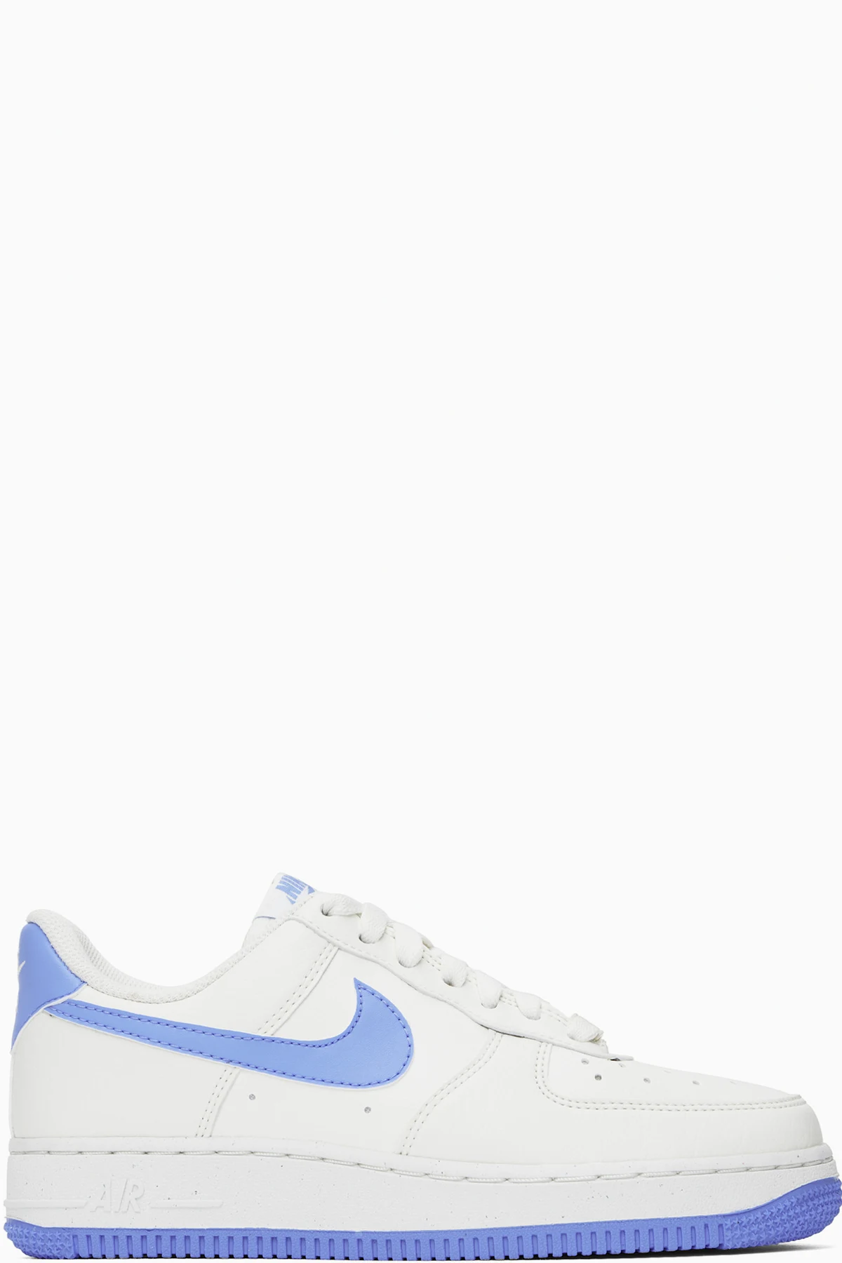 White & Blue Air Force 1 '07 Next Nature Sneakers
