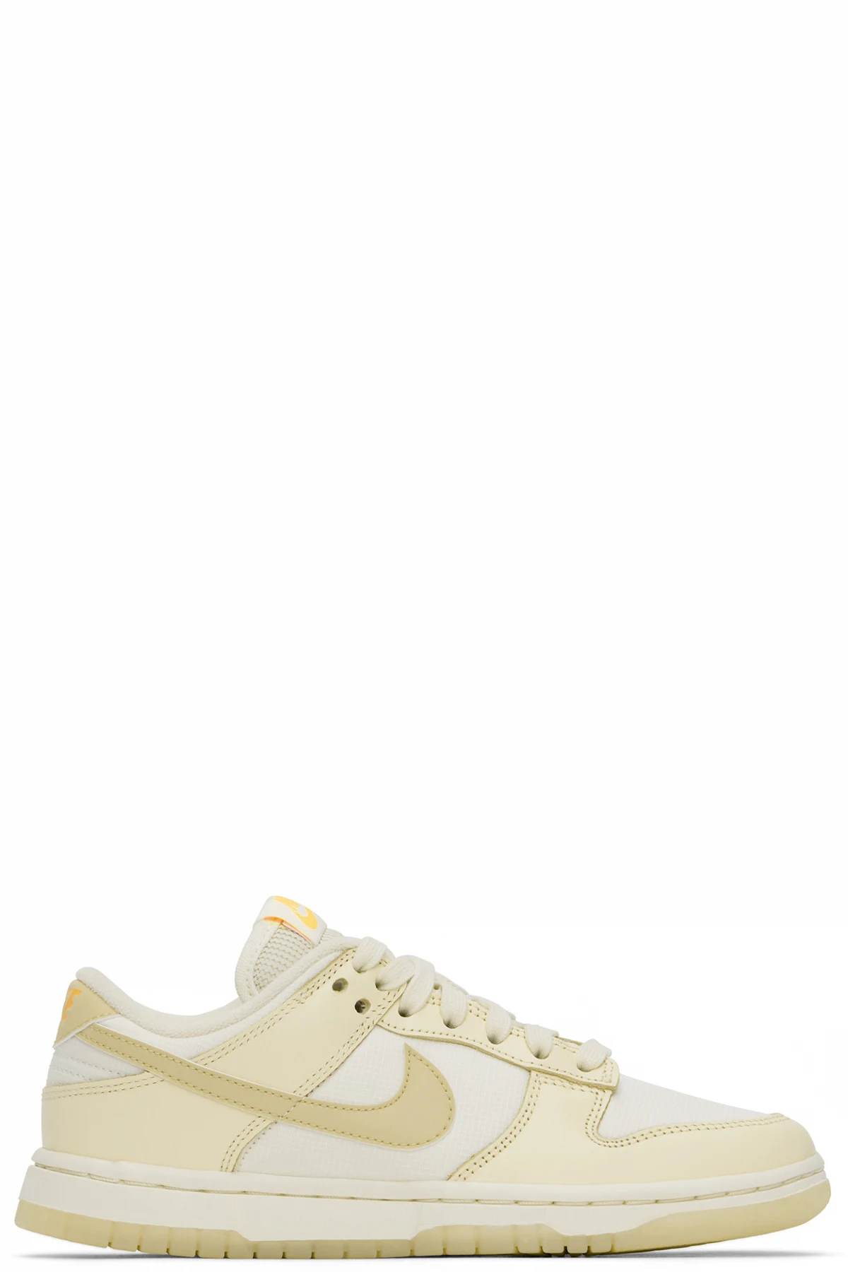 Off-White & Yellow Dunk Low Sneakers