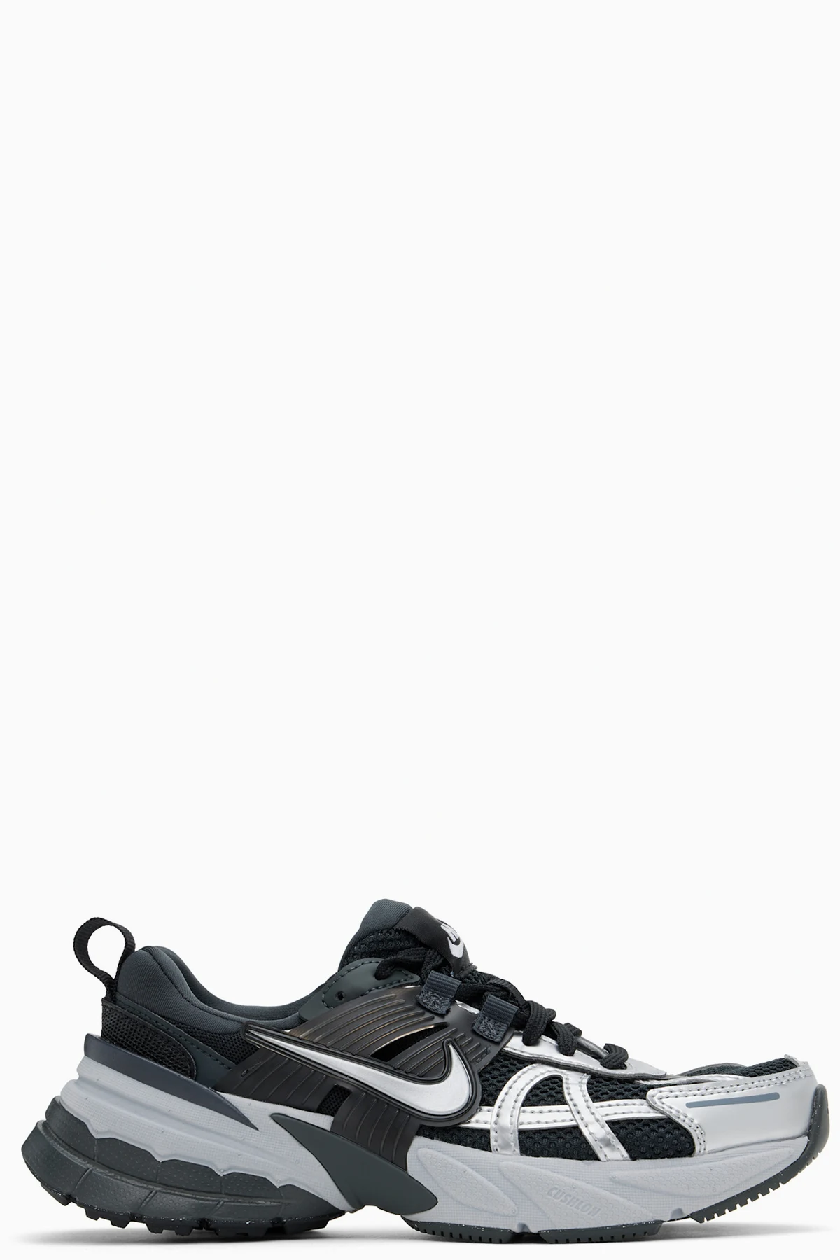 Black & Silver V2K Run Sneakers
